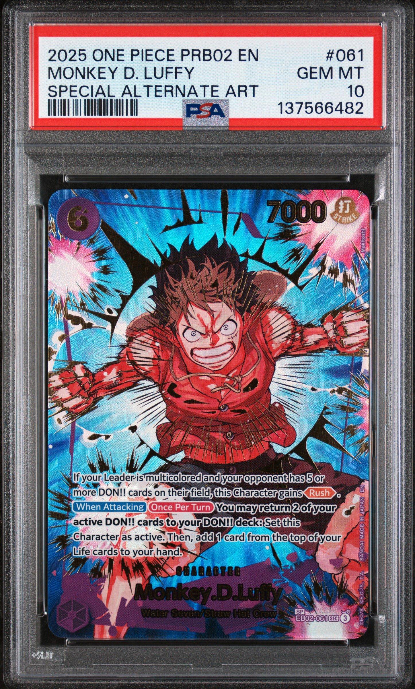 2025 One Piece Prb02-premium Booster -one Piece Card The Best- Vol