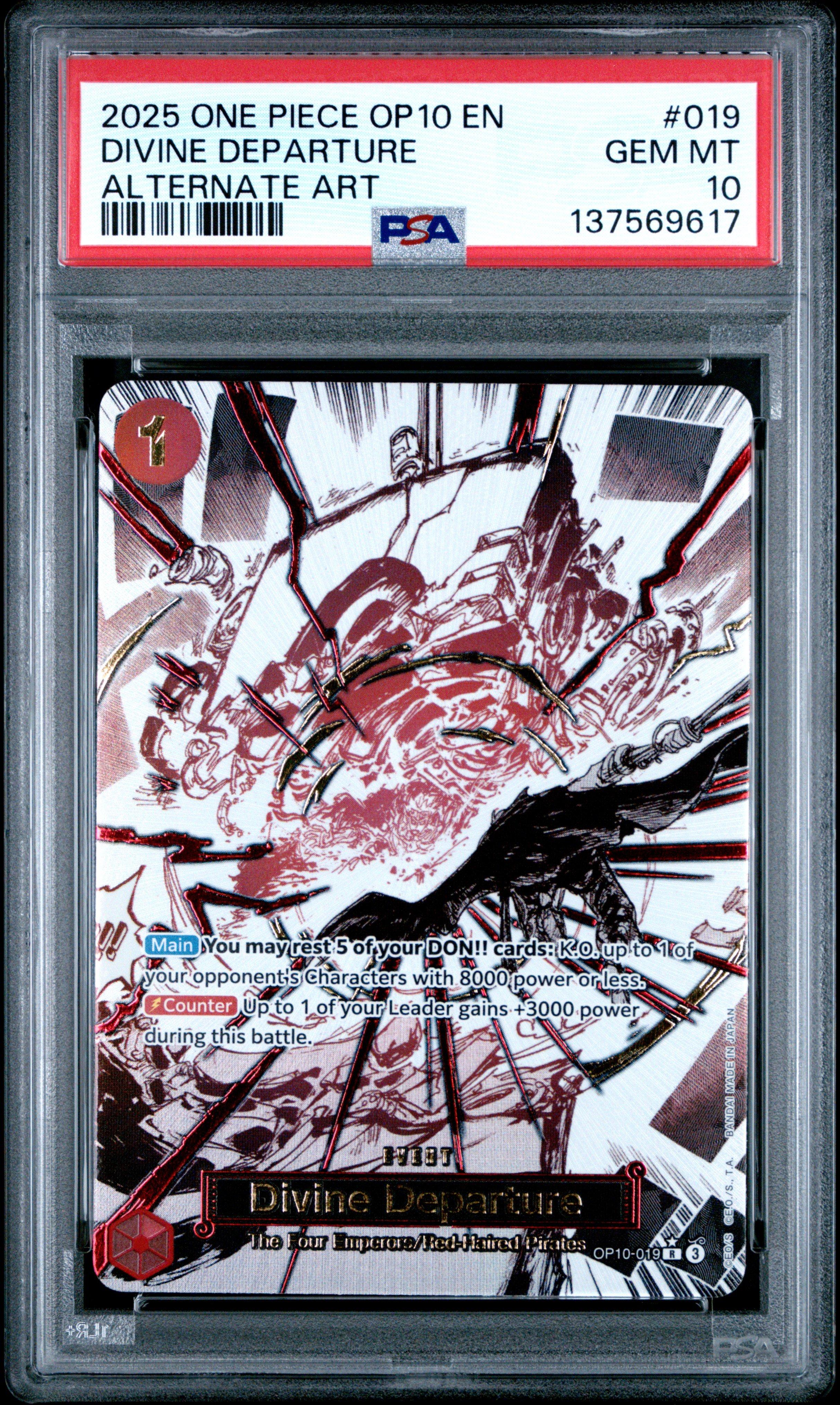 2025 One Piece Op10-royal Blood 019 Divine Departure Alternate Art