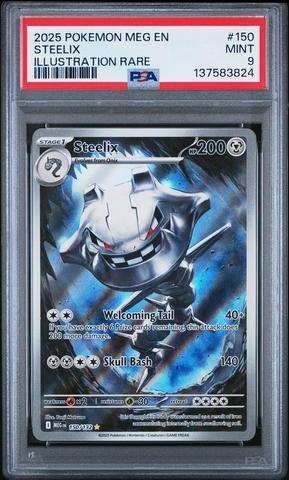 2025 Pokemon Meg En-mega Evolution 150 Steelix Illustration Rare