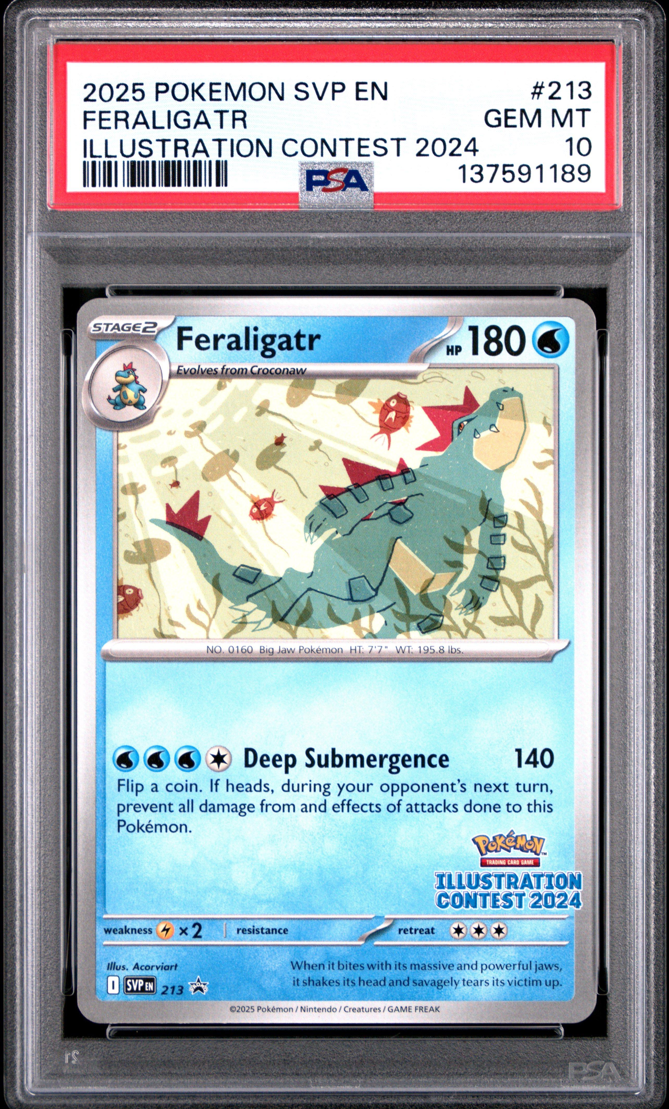 2025 Pokemon Svp En-sv Black Star Promo 213 Feraligatr