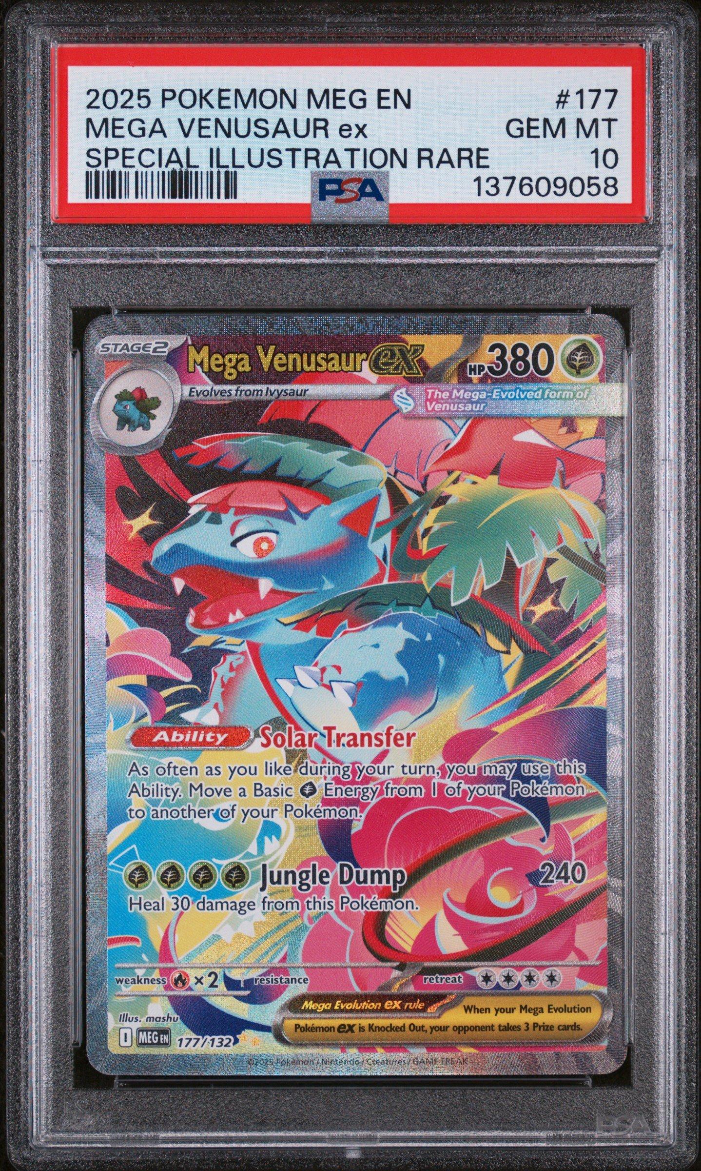 2025 Pokemon Meg En-mega Evolution 177 Mega Venusaur Ex Special