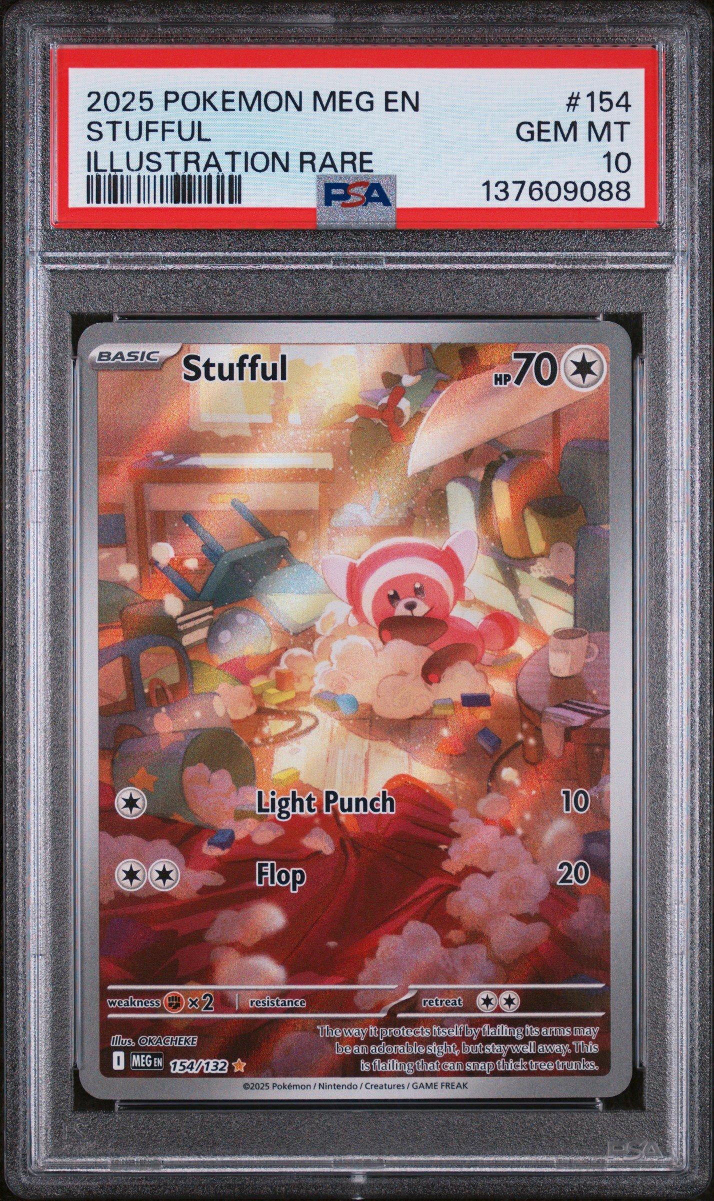 2025 Pokemon Meg En-mega Evolution 154 Stufful Illustration Rare
