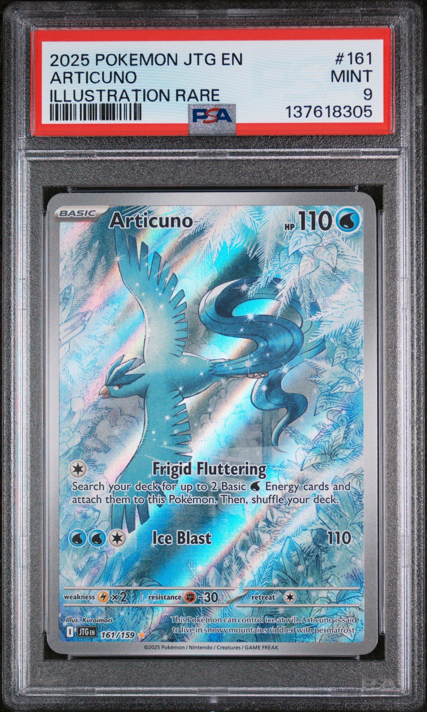 2025 Pokemon Jtg En-journey Together 161 Articuno Illustration