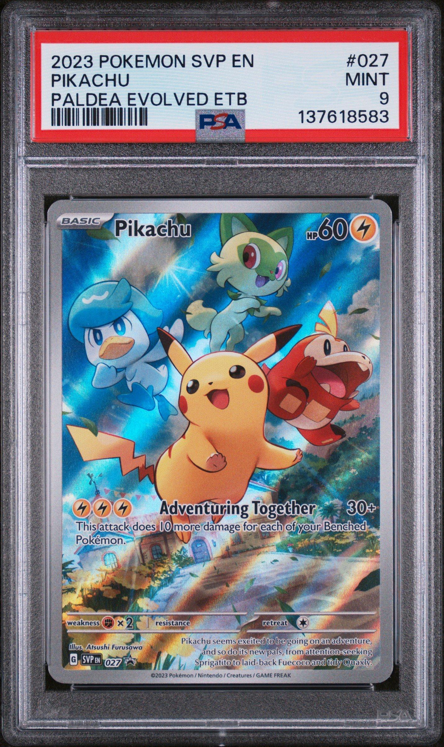 2023 Pokemon Svp En-sv Black Star Promo 027 Pikachu Paldea Evolved