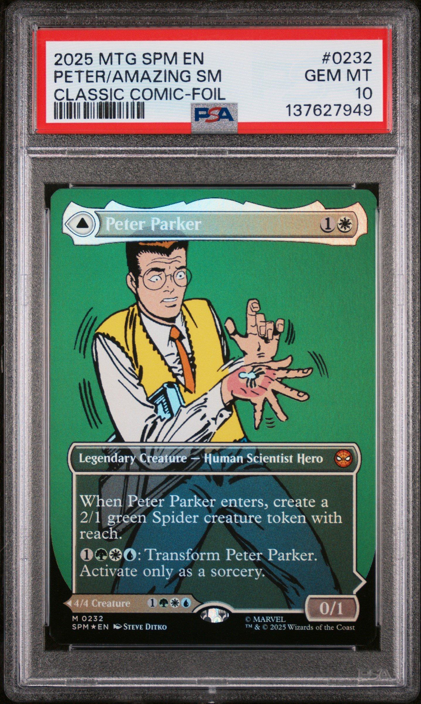 2025 Magic The Gathering Marvel's Spider-man 0232 Peter Parker