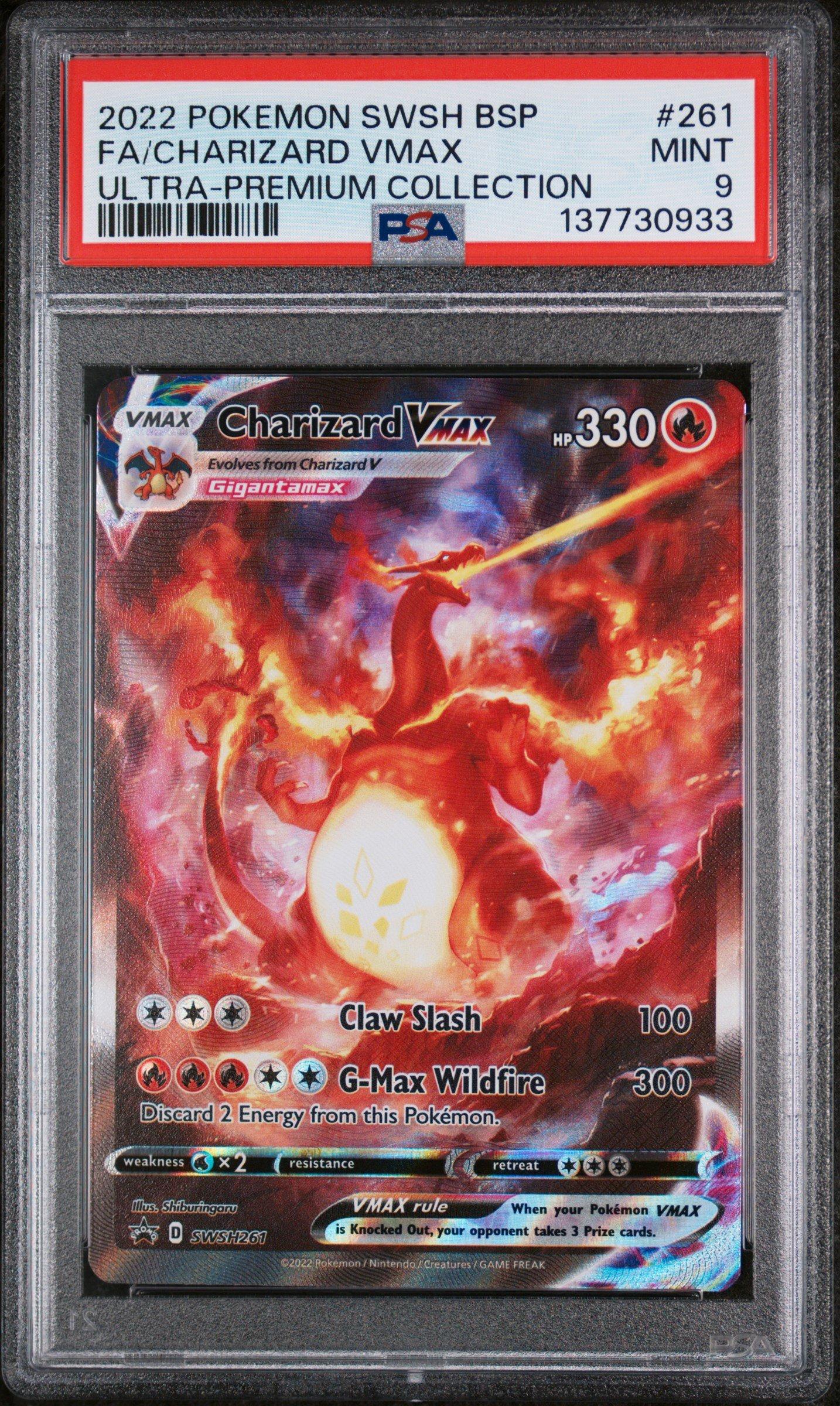 vmax charizard pokémon card 2022 Pokemon Swsh Black Star Promo 261 Full Art/charizard Sword & Shield Ultra-premium Collection-charizard PSA 9 Graded Pokémon Hit Points330 HP Form Charizard 2020 Pokemon Japanese S4a
