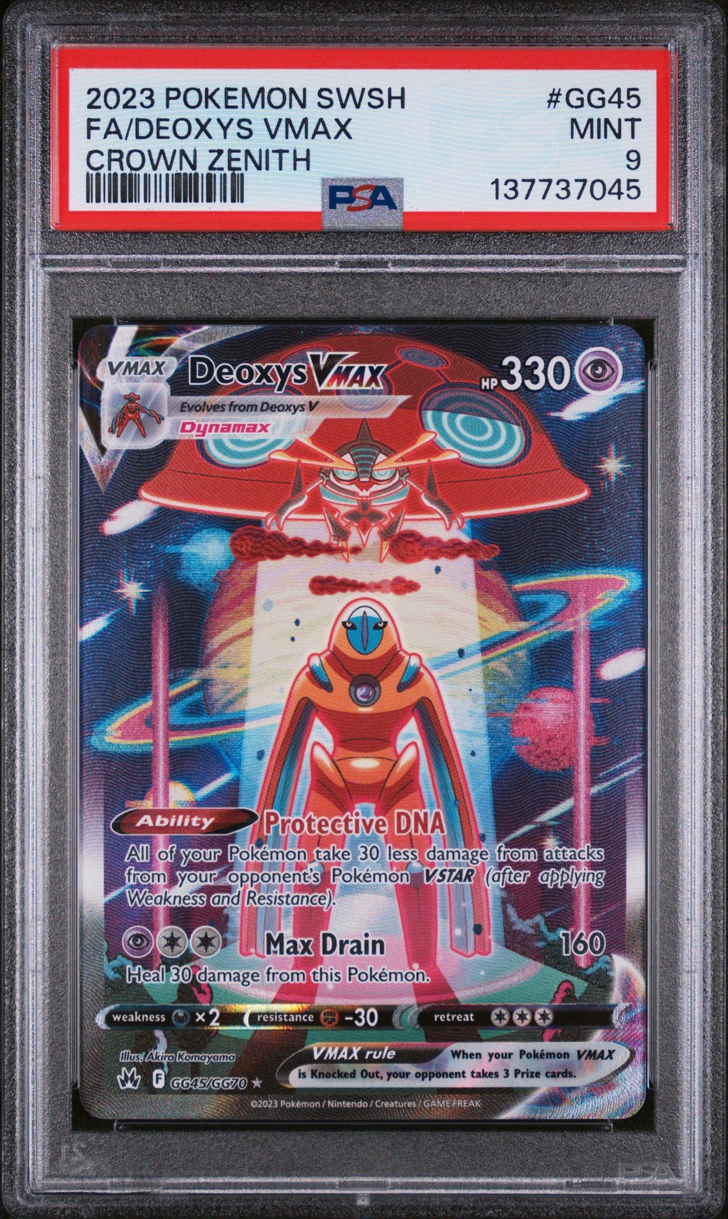 2023 Pokemon Sword And Shield Crown Zenith Gg45 Full Art/deoxys