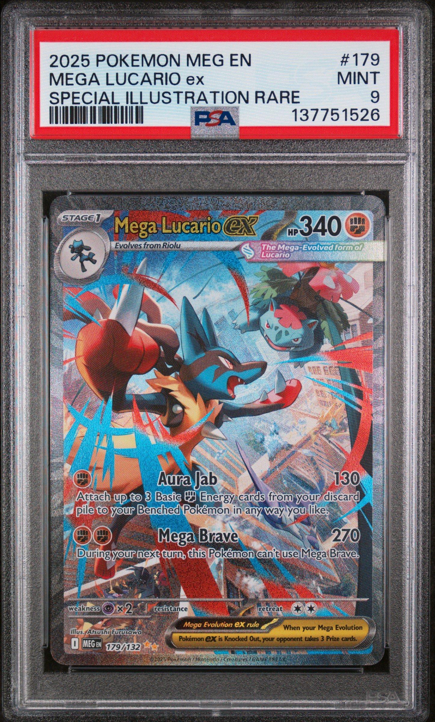 2025 Pokemon Meg En-mega Evolution 179 Mega Lucario Ex Special