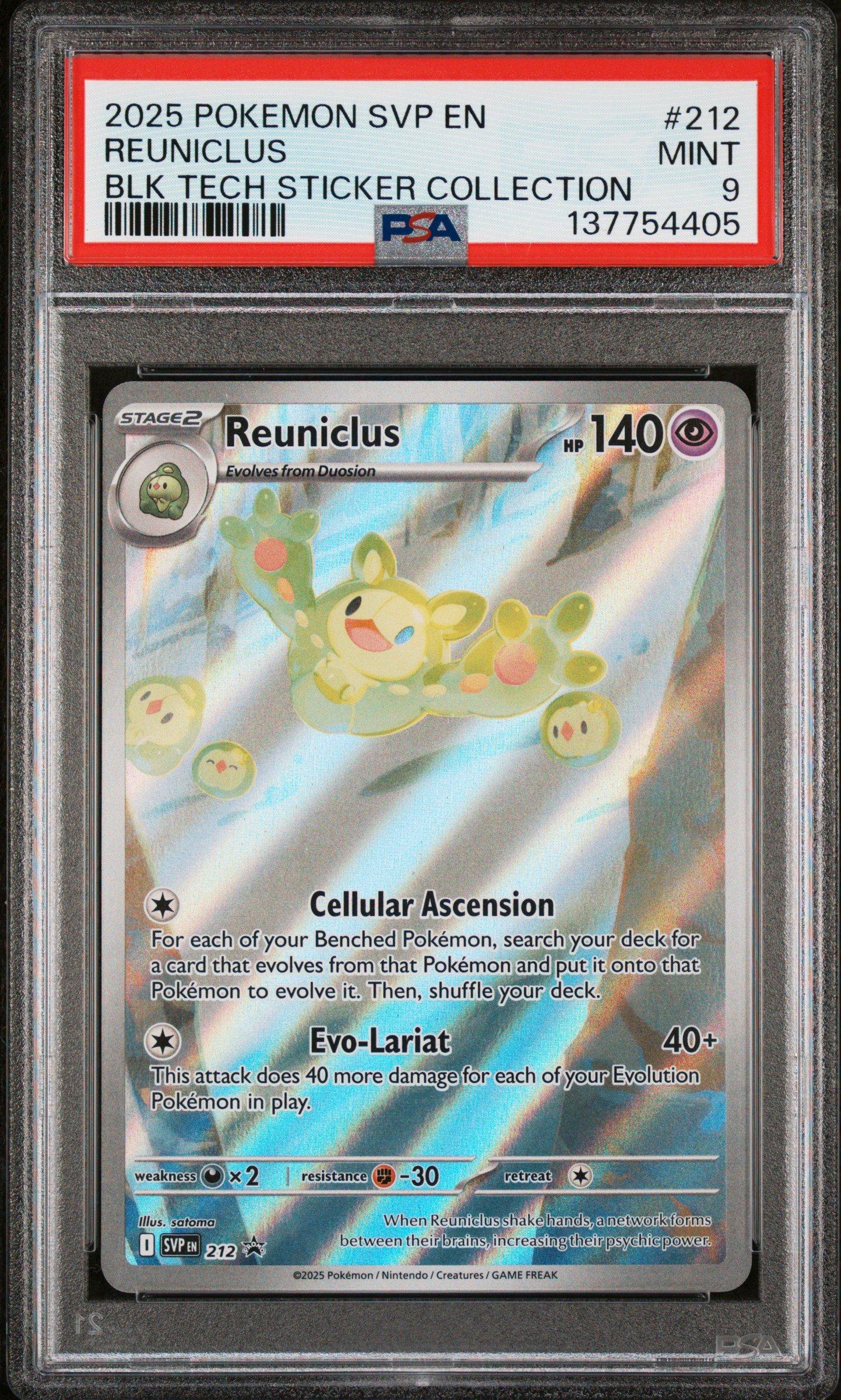 2025 Pokemon Svp En-sv Black Star Promo 212 Reuniclus Black Bolt