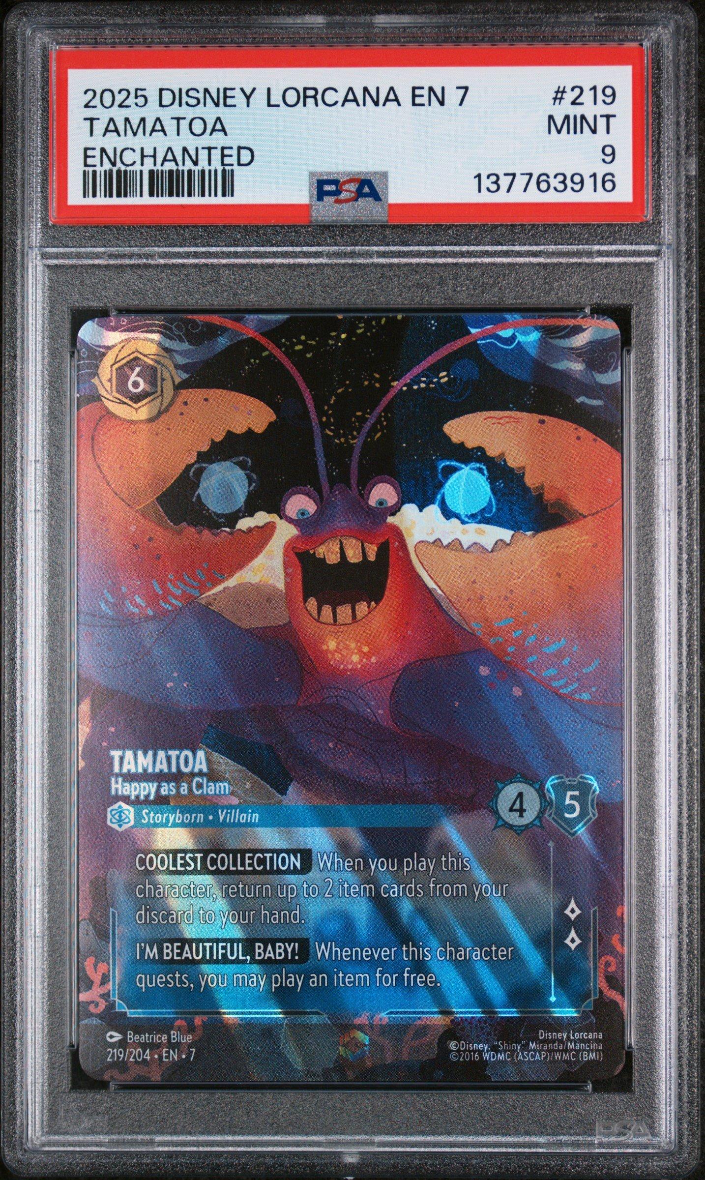 2025 Disney Lorcana En 7-archazia's Island 219 Tamatoa - Happy As