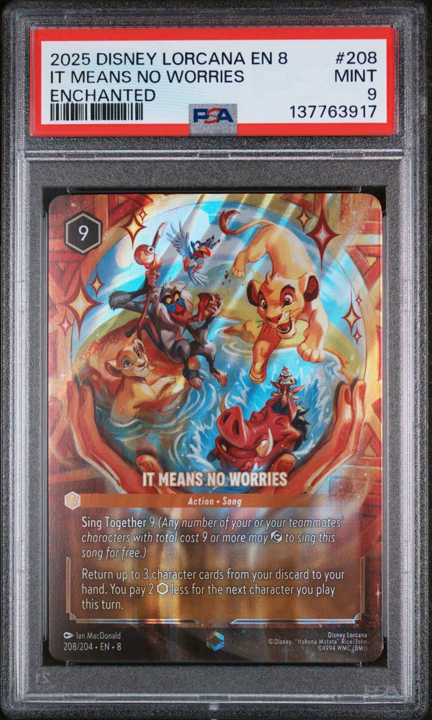 lorcana cards graded Ursula - Sea Witch Queen (Store Championship) Mickey Disney card graded by