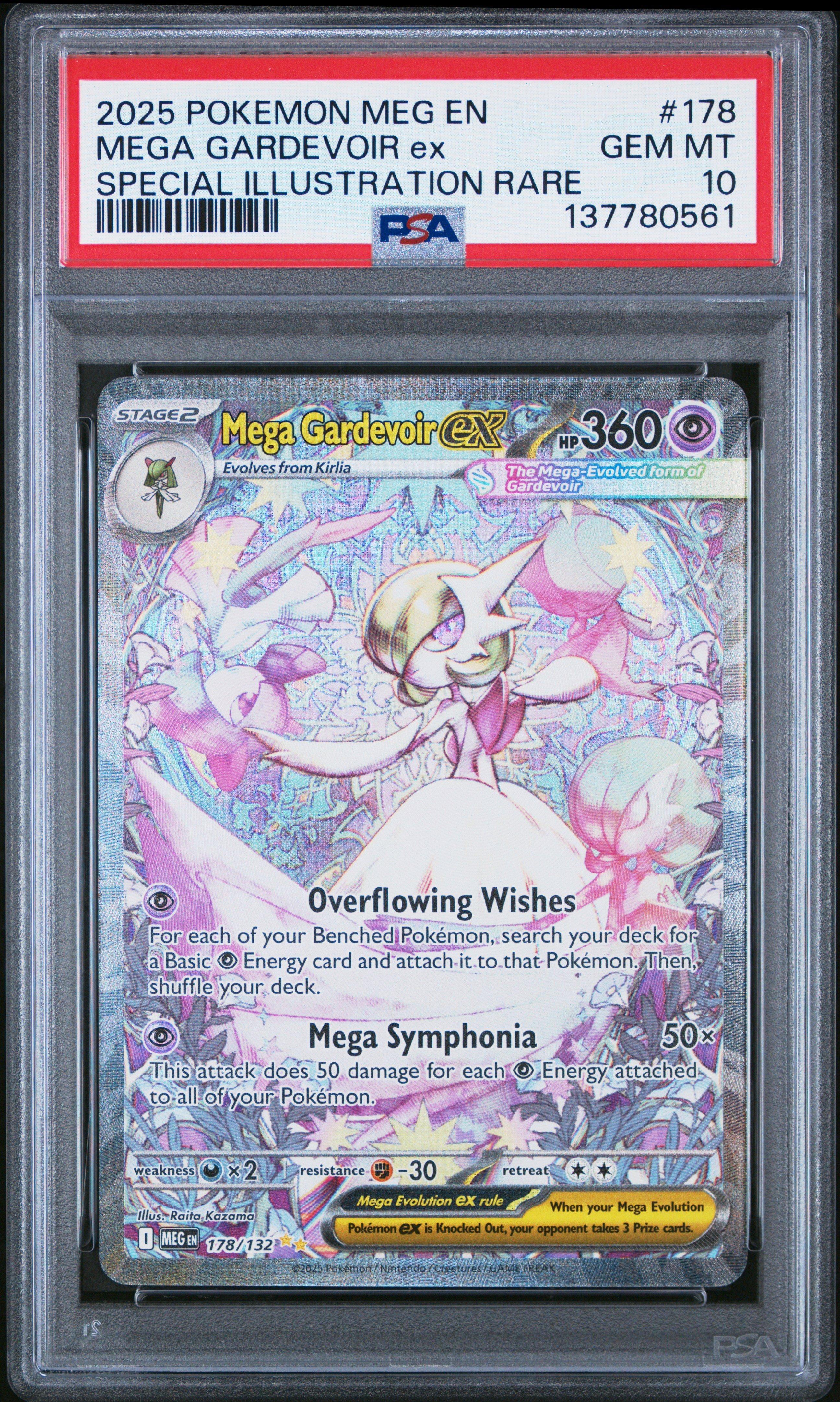 2025 Pokemon Meg En-mega Evolution 178 Mega Gardevoir Ex Special  Illustration Rare PSA 10 Graded Card | GameStop