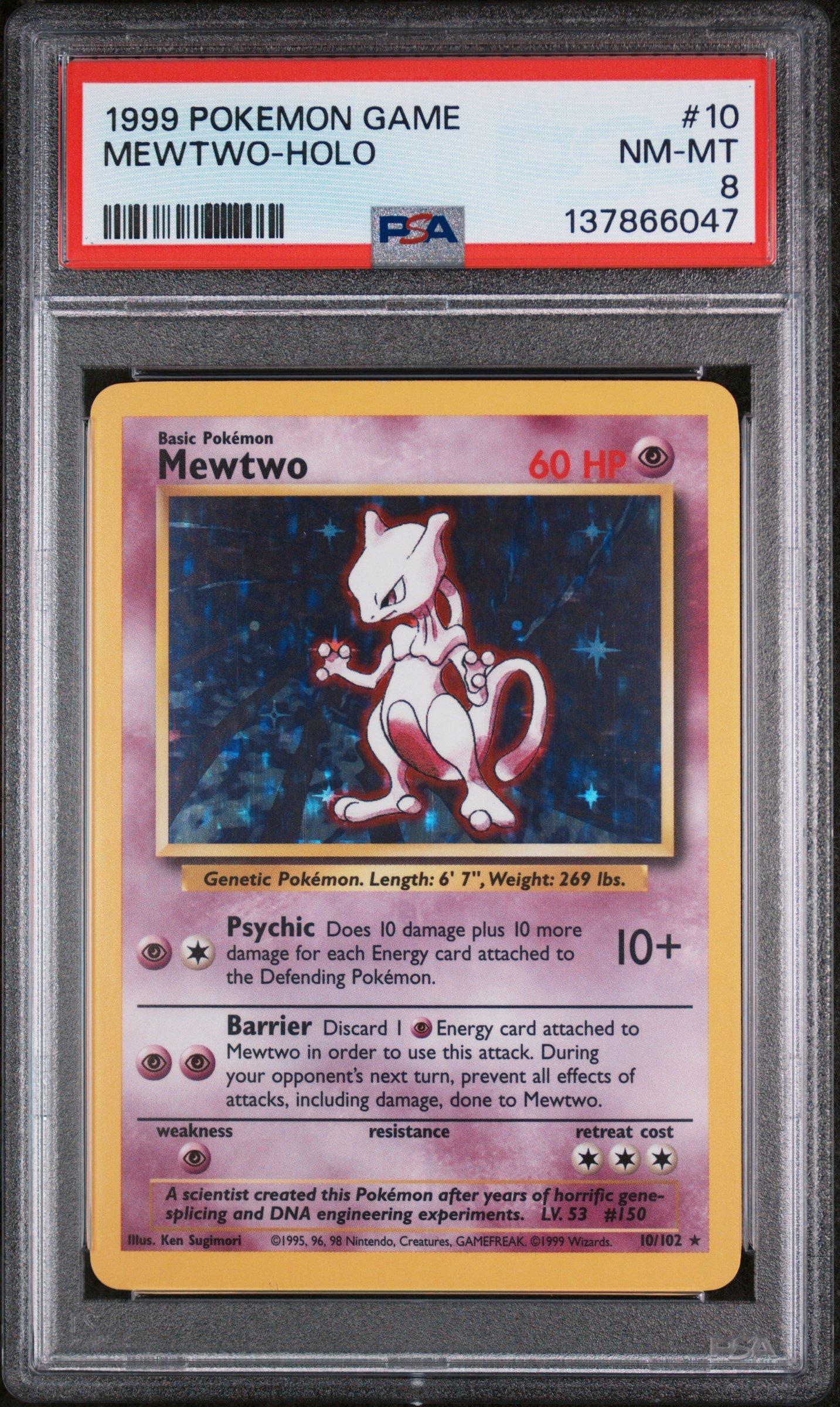 1999 Pokemon Game 10 Mewtwo-holo PSA 8 Graded Card | GameStop