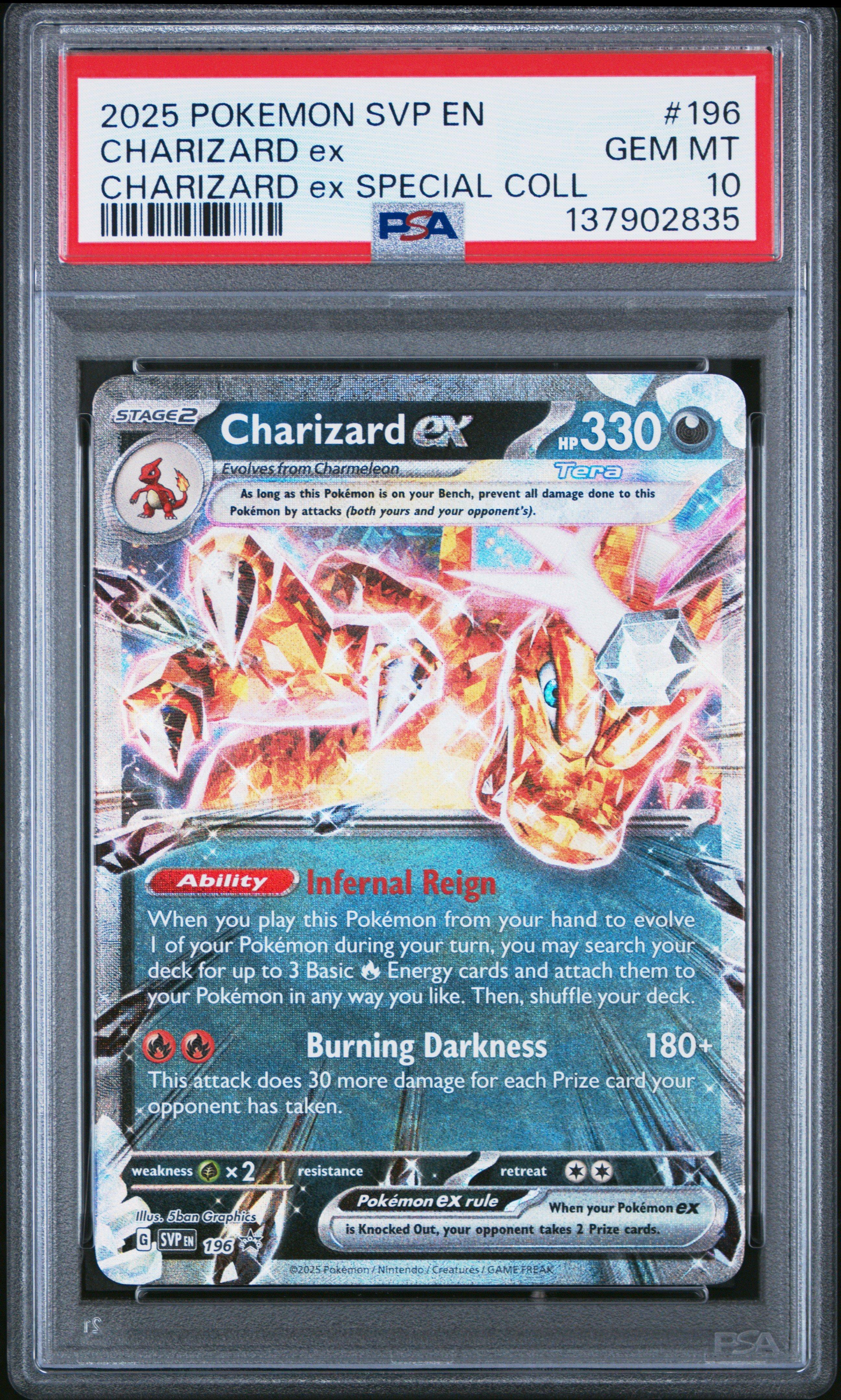 2025 Pokemon Svp En-sv Black Star Promo 196 Charizard Ex Charizard