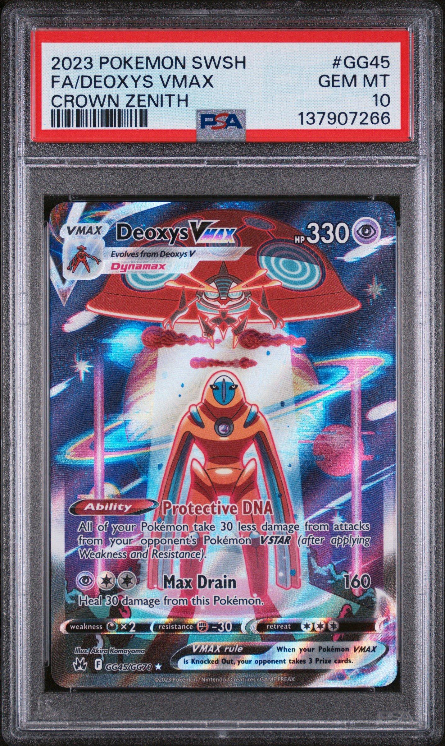 2023 Pokemon Sword And Shield Crown Zenith Gg45 Full Art/deoxys