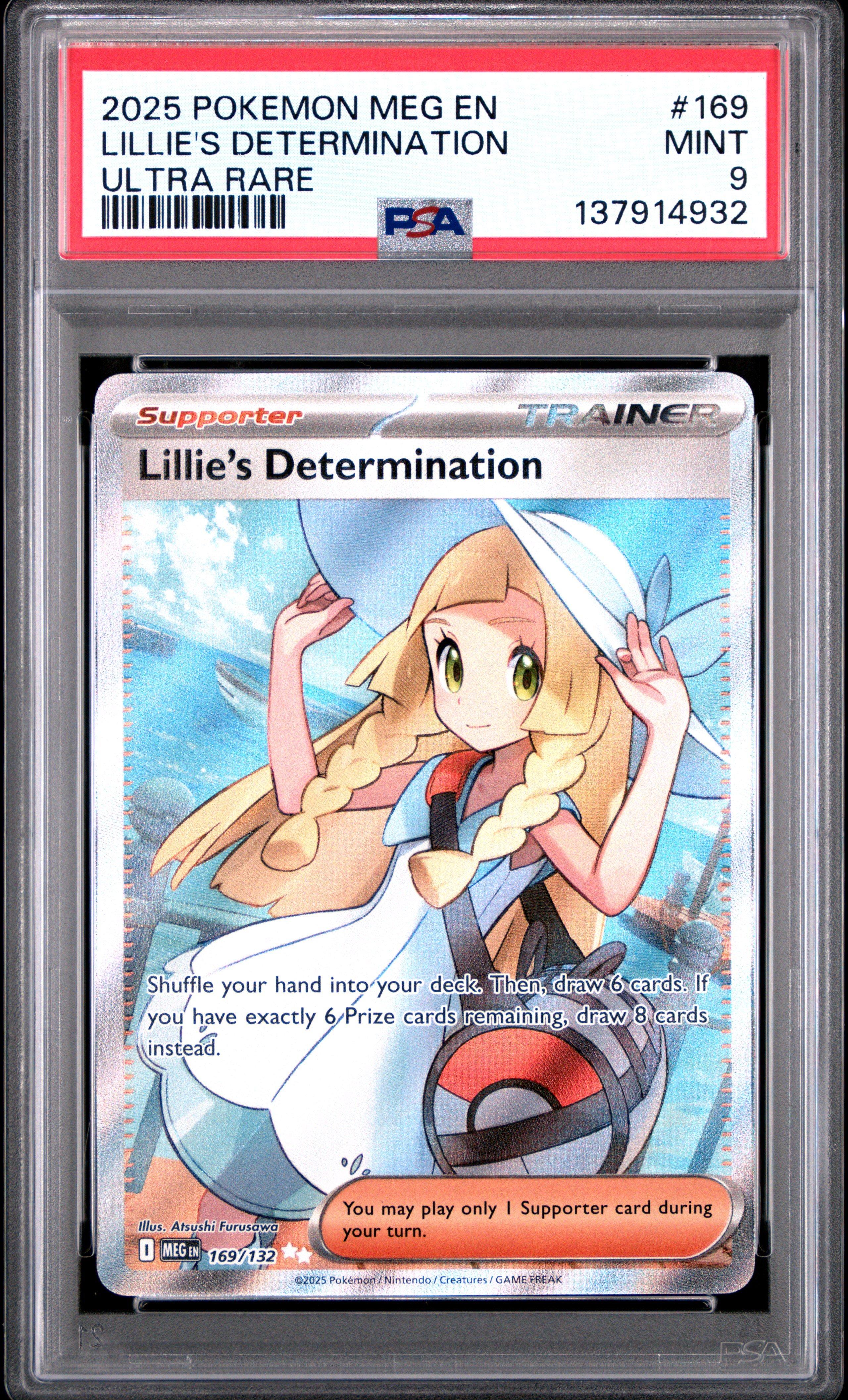 2025 Pokemon Meg En-mega Evolution 169 Lillie's Determination
