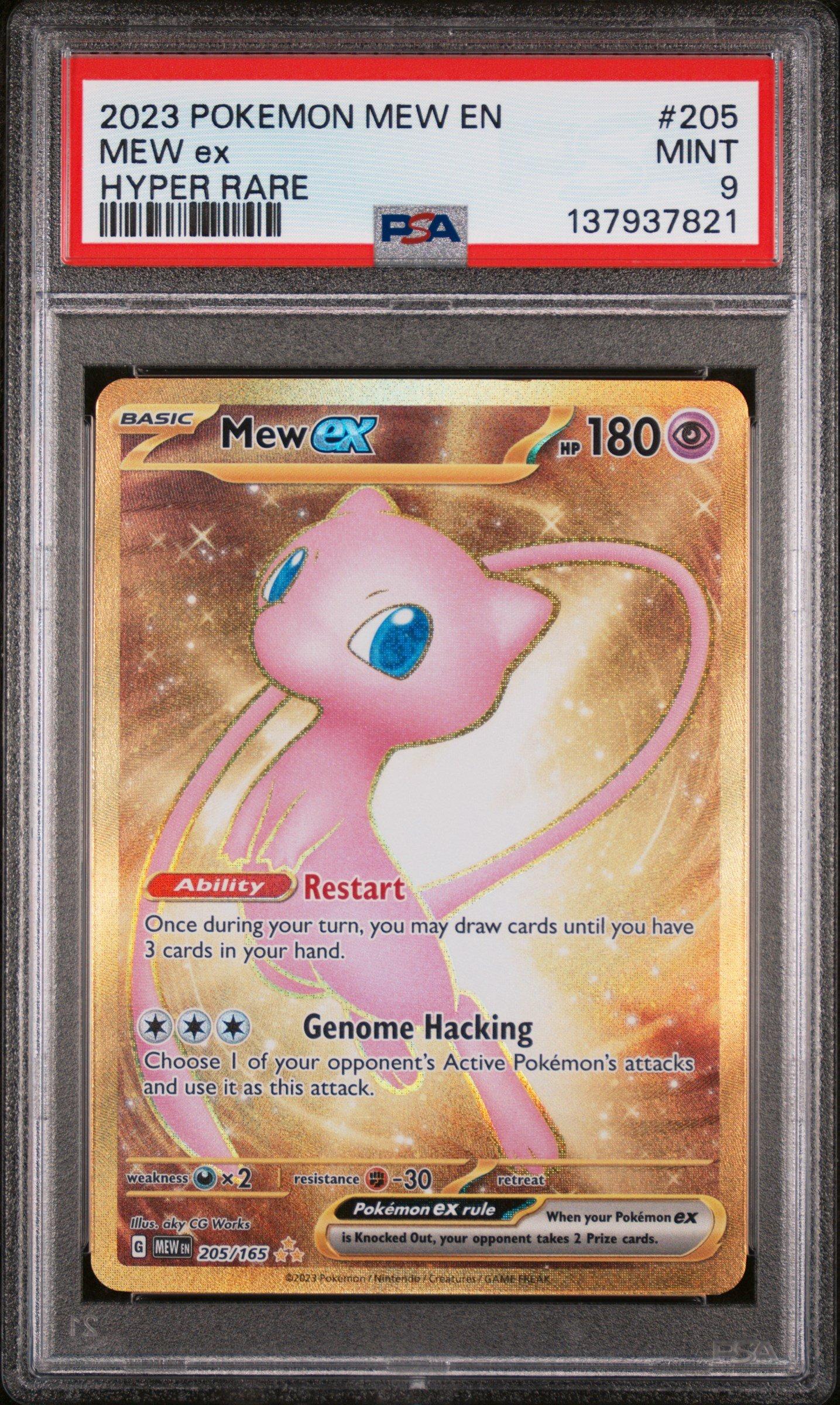 2023 Pokemon Mew En-151 205 Mew Ex Hyper Rare PSA 9 Graded Card