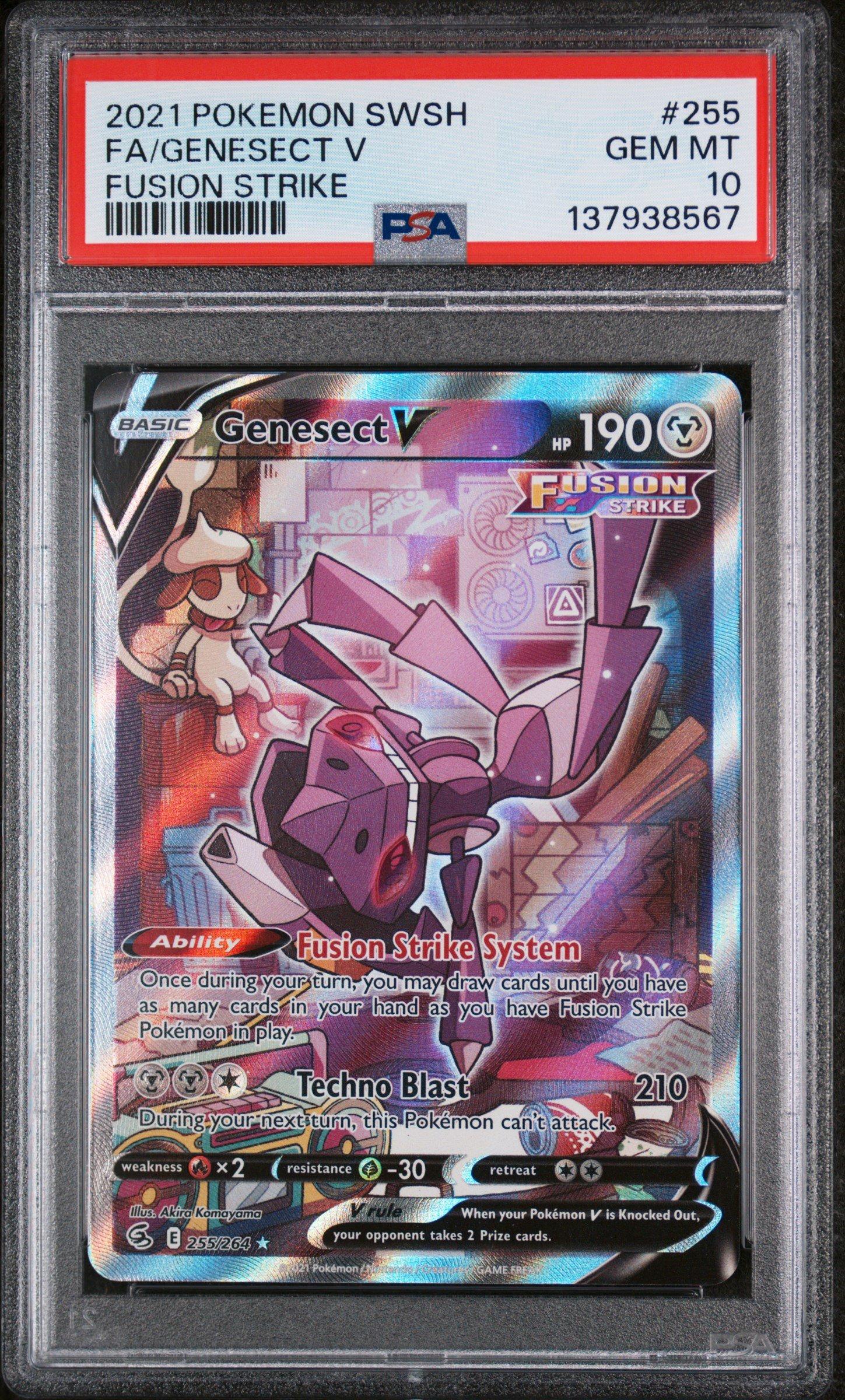 2021 Pokemon Sword & Shield Fusion Strike 255 Full Art/genesect V