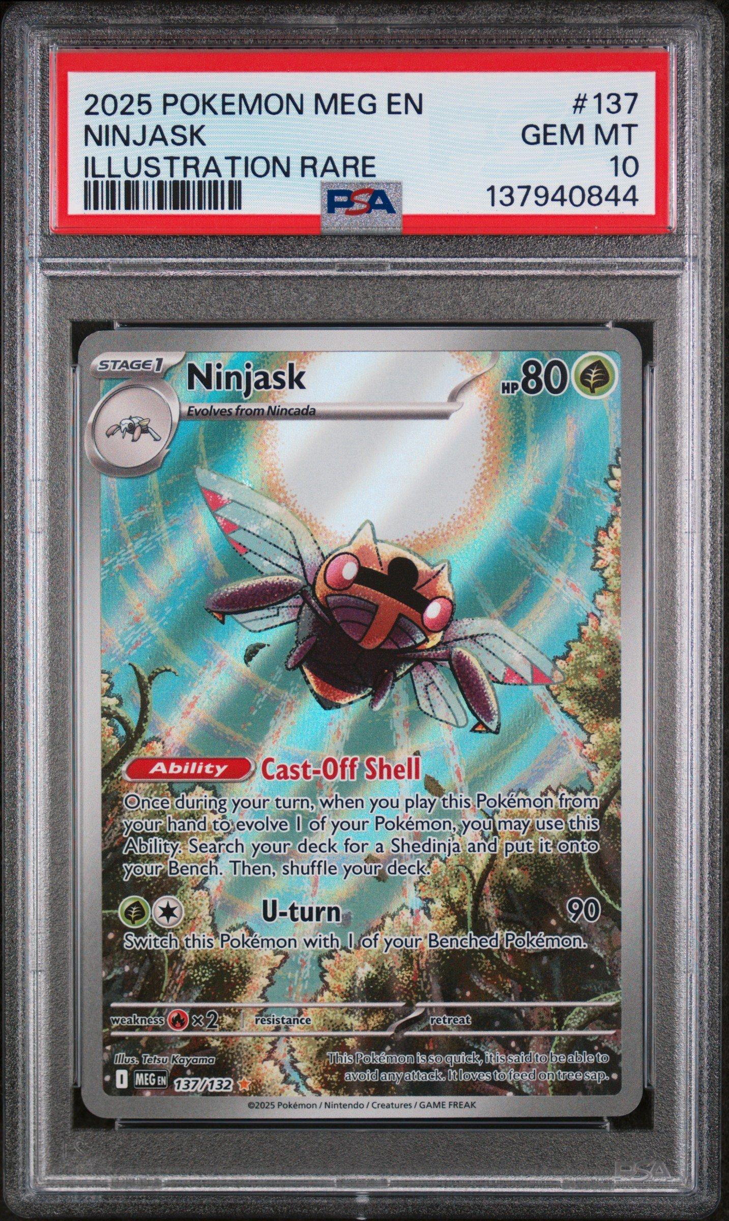 2025 Pokemon Meg En-mega Evolution 137 Ninjask Illustration Rare