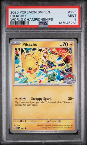 2025 Pokemon Svp En-sv Black Star Promo 225 Pikachu World