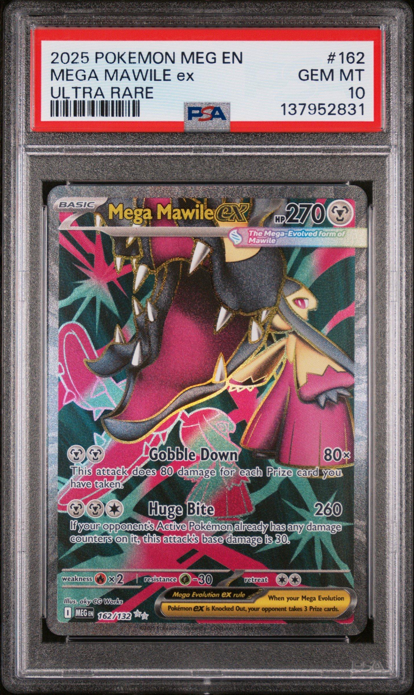 2025 Pokemon Meg En-mega Evolution 162 Mega Mawile Ex Ultra Rare