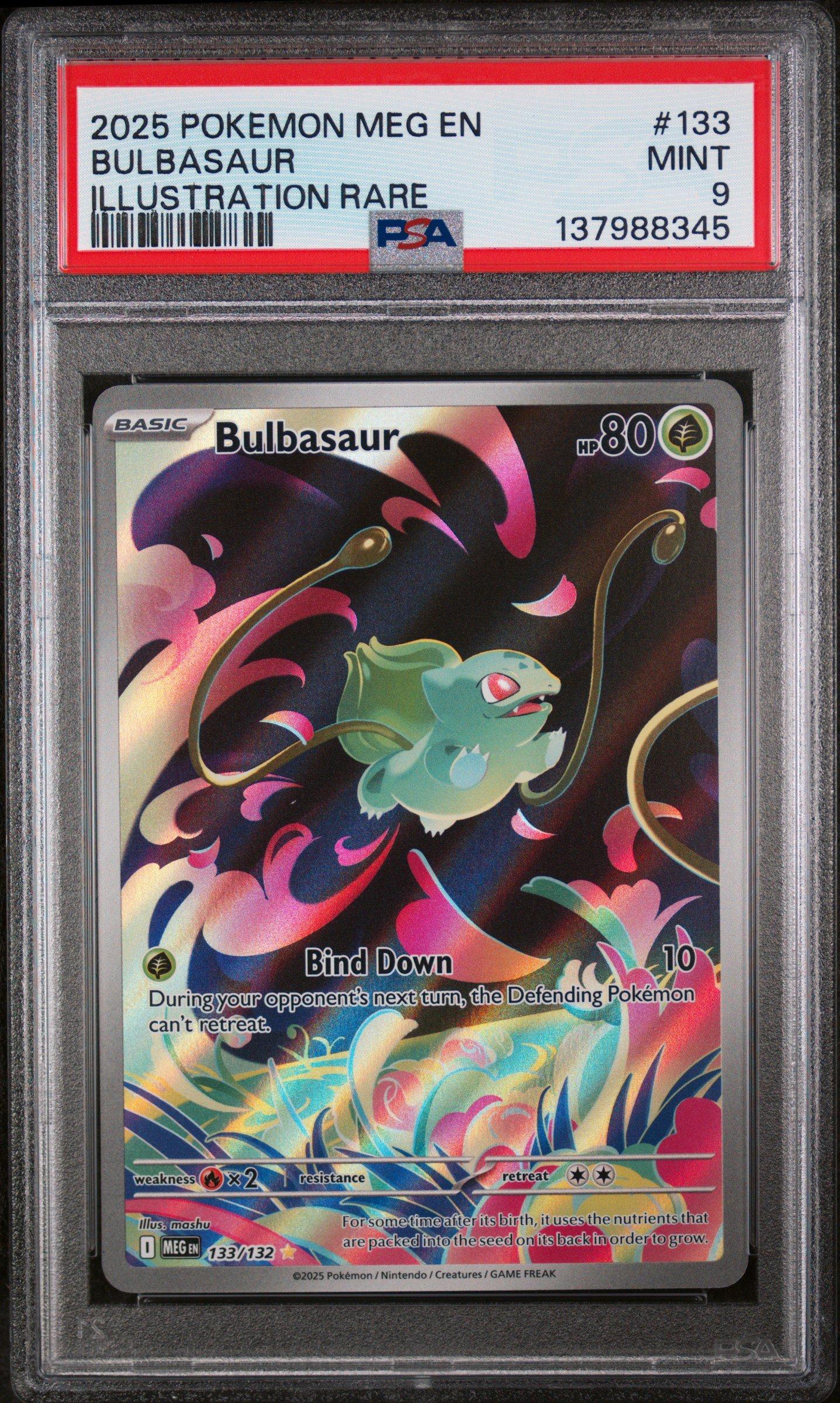 2025 Pokemon Meg En-mega Evolution 133 Bulbasaur Illustration Rare