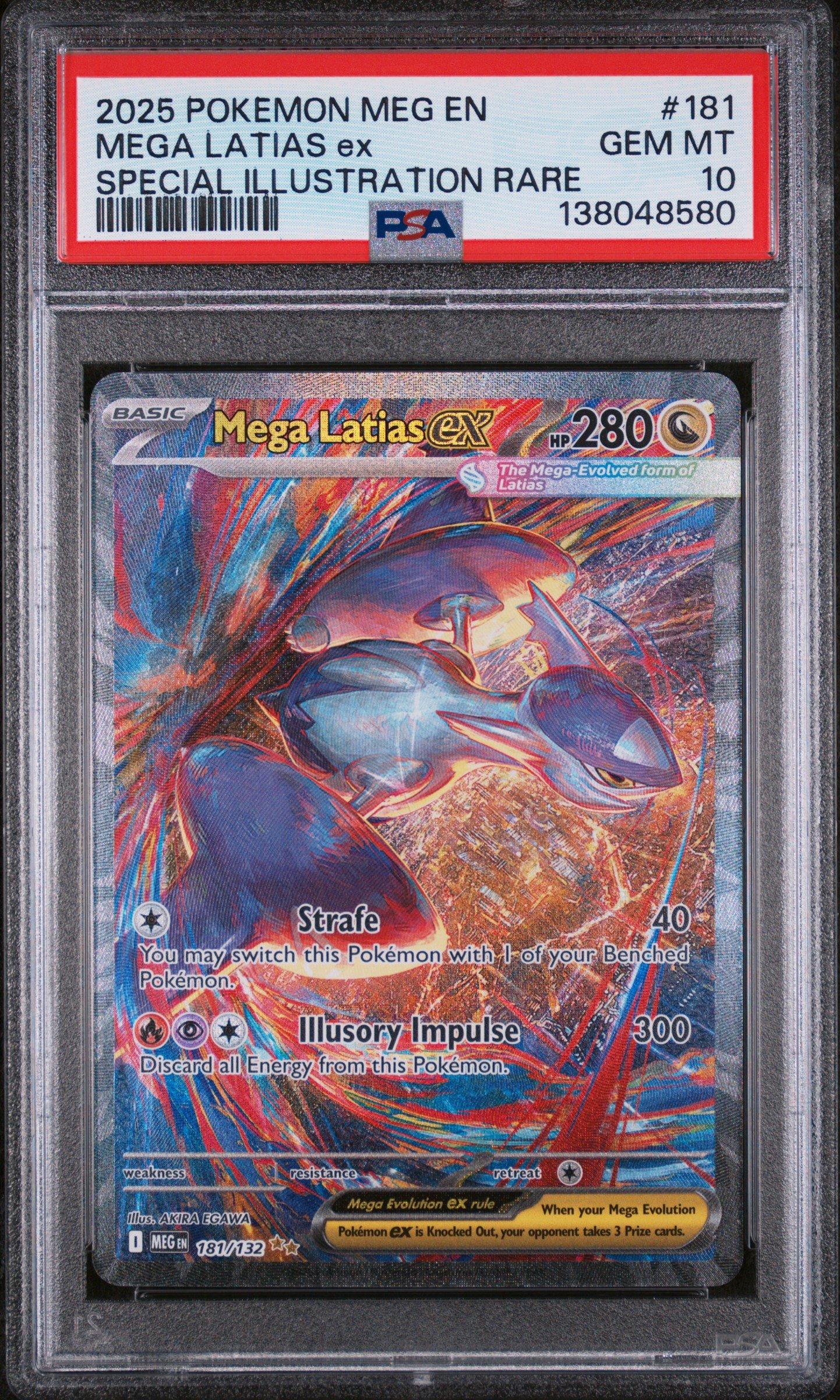 2025 Pokemon Meg En-mega Evolution 181 Mega Latias Ex Special