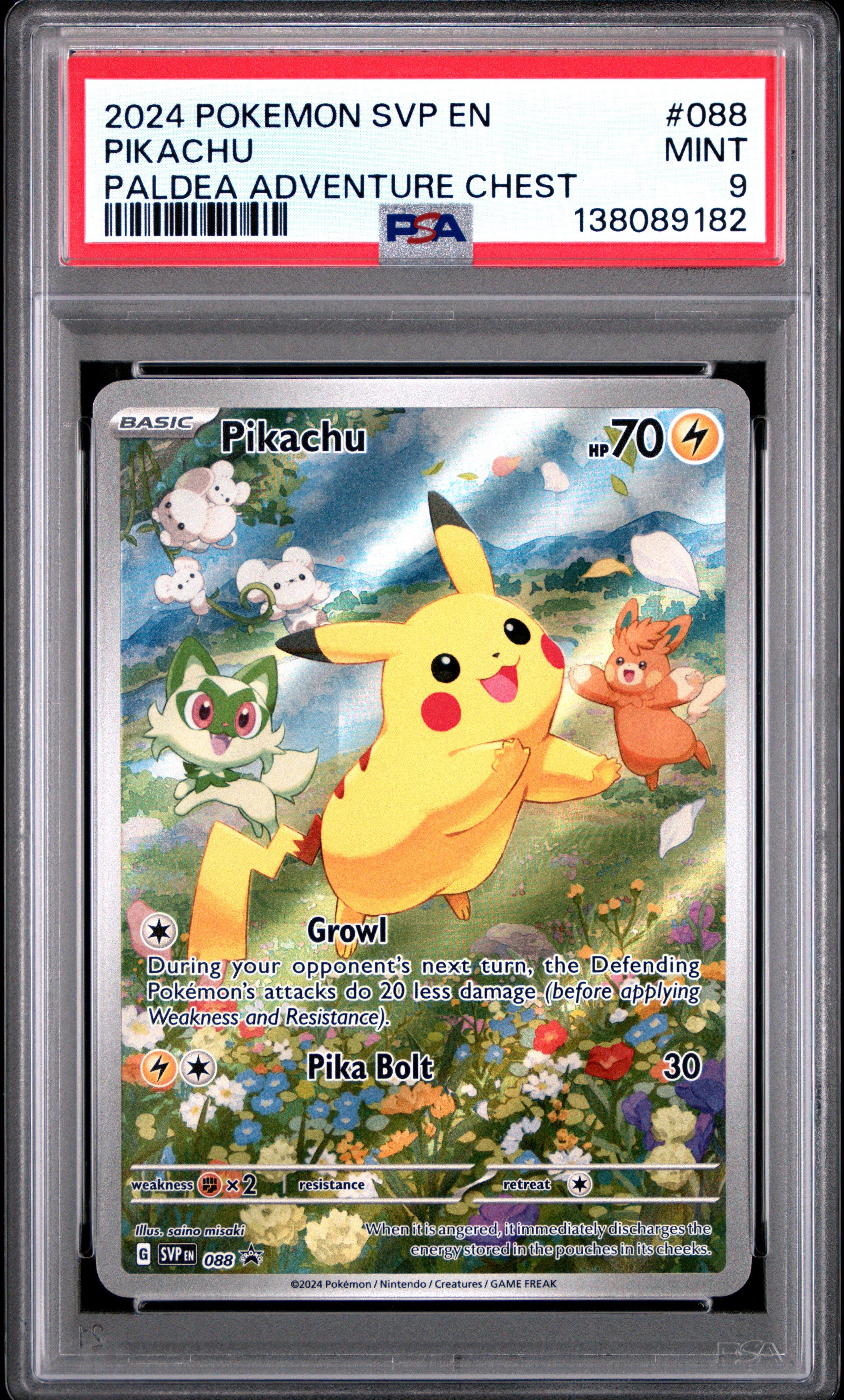 2024 Pokemon Svp En-sv Black Star Promo 088 Pikachu Paldea