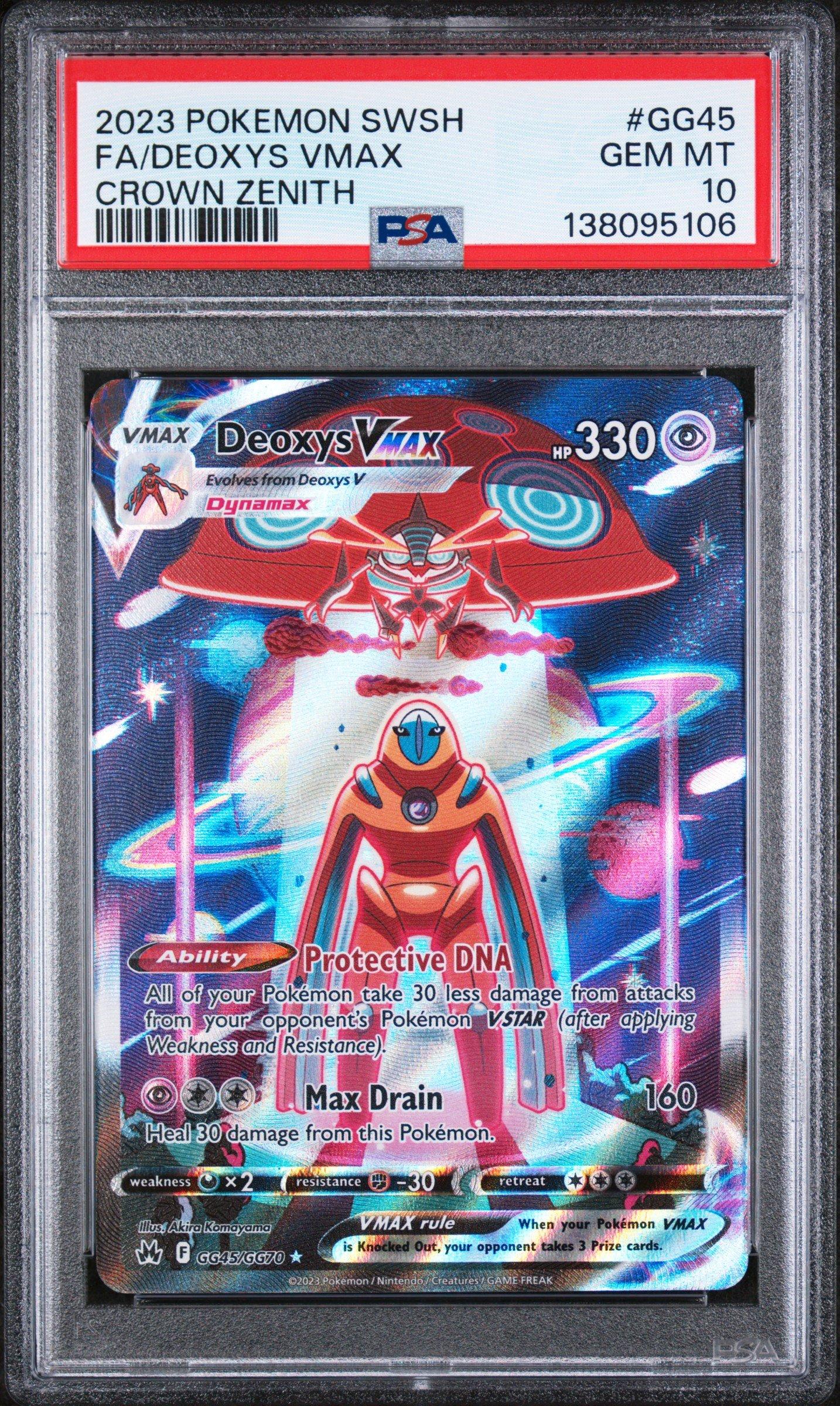 2023 Pokemon Sword And Shield Crown Zenith Gg45 Full Art/deoxys