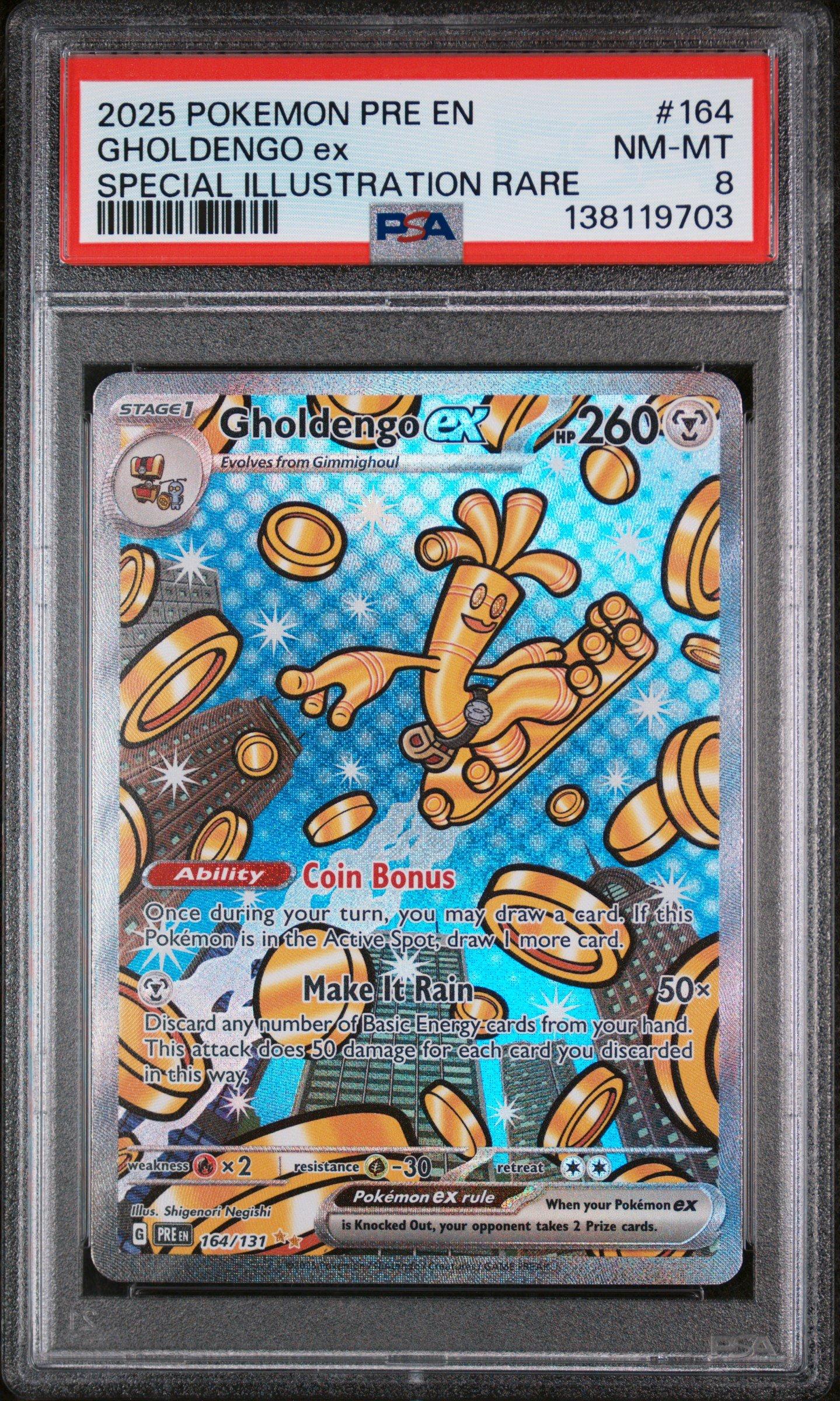 2025 Pokemon Pre En-prismatic Evolutions 164 Gholdengo Ex Special
