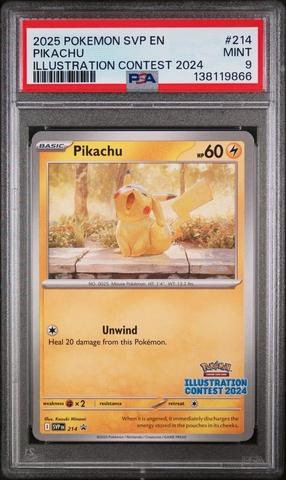 2025 Pokemon Japanese Sv-p Promo 242 Pikachu Illustration Contest