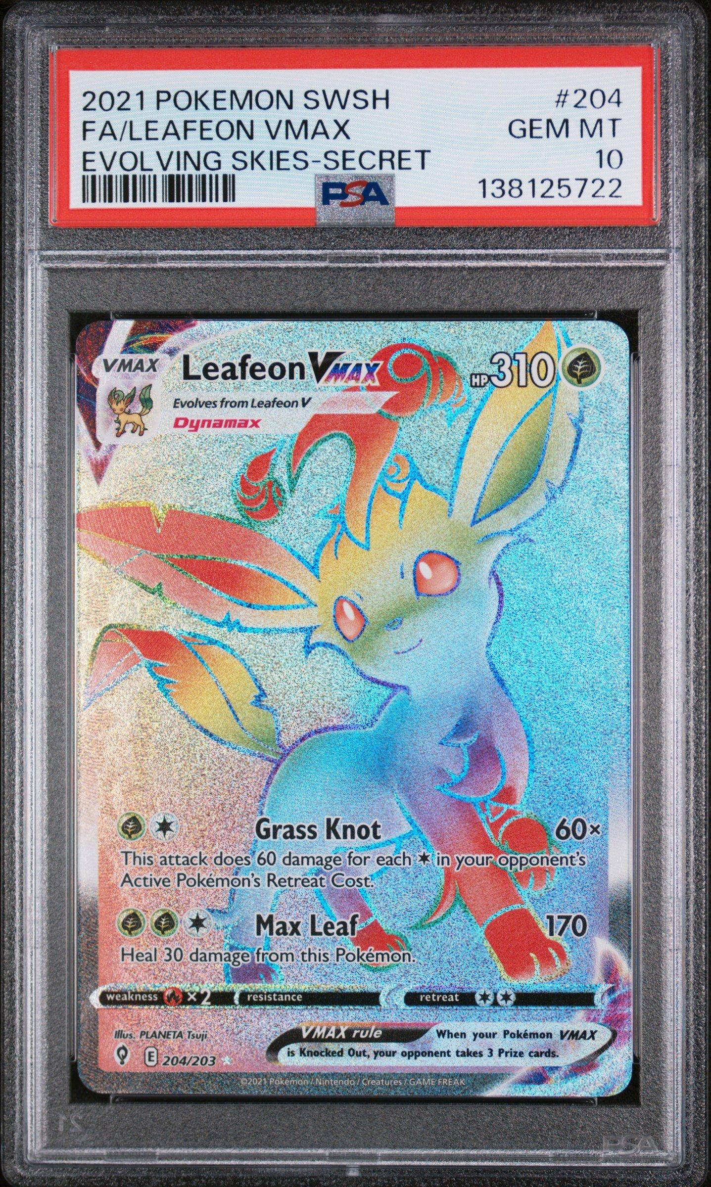 2021 Pokemon Sword & Shield Evolving Skies 204 Full Art/leafeon