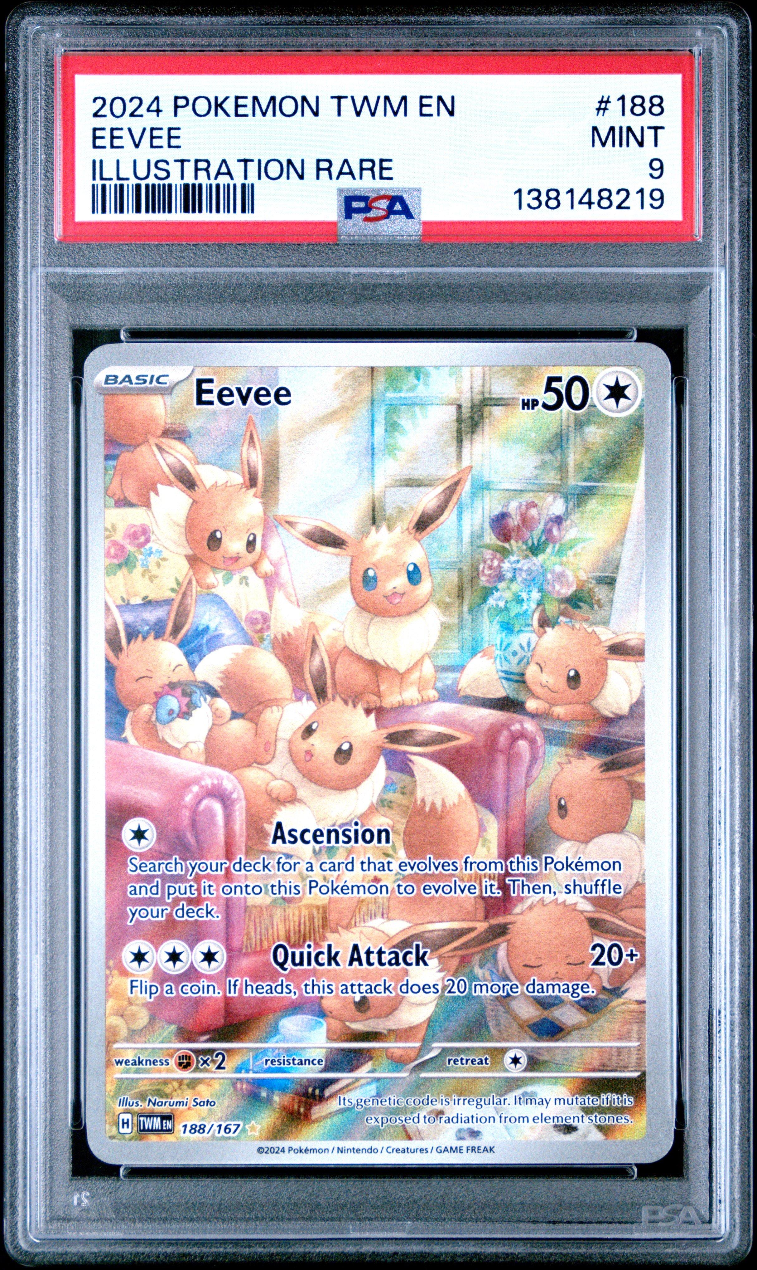 2024 Pokemon Twm En-twilight Masquerade 188 Eevee Illustration