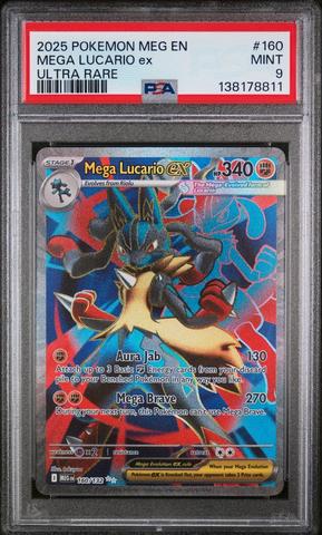 2025 Pokemon Meg En-mega Evolution 160 Mega Lucario Ex Ultra Rare