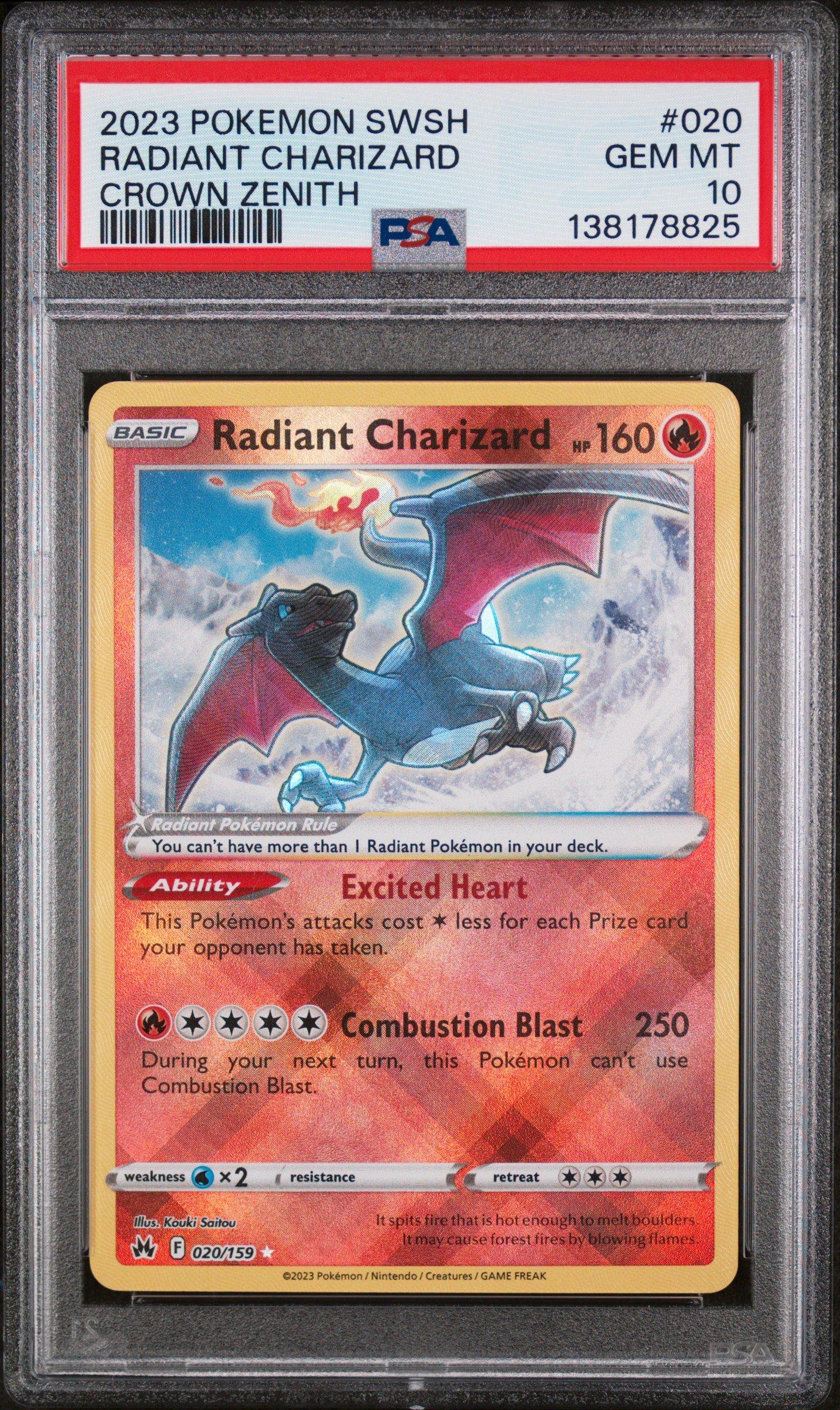 pokemon tcg crown zenith 020 159 radiant charizard card SWSH: #020/159  Orb Sports Cards & Collectibles this Pokmon cant use Combustion Blast Radiant Charizard 020/159 - Pokemon