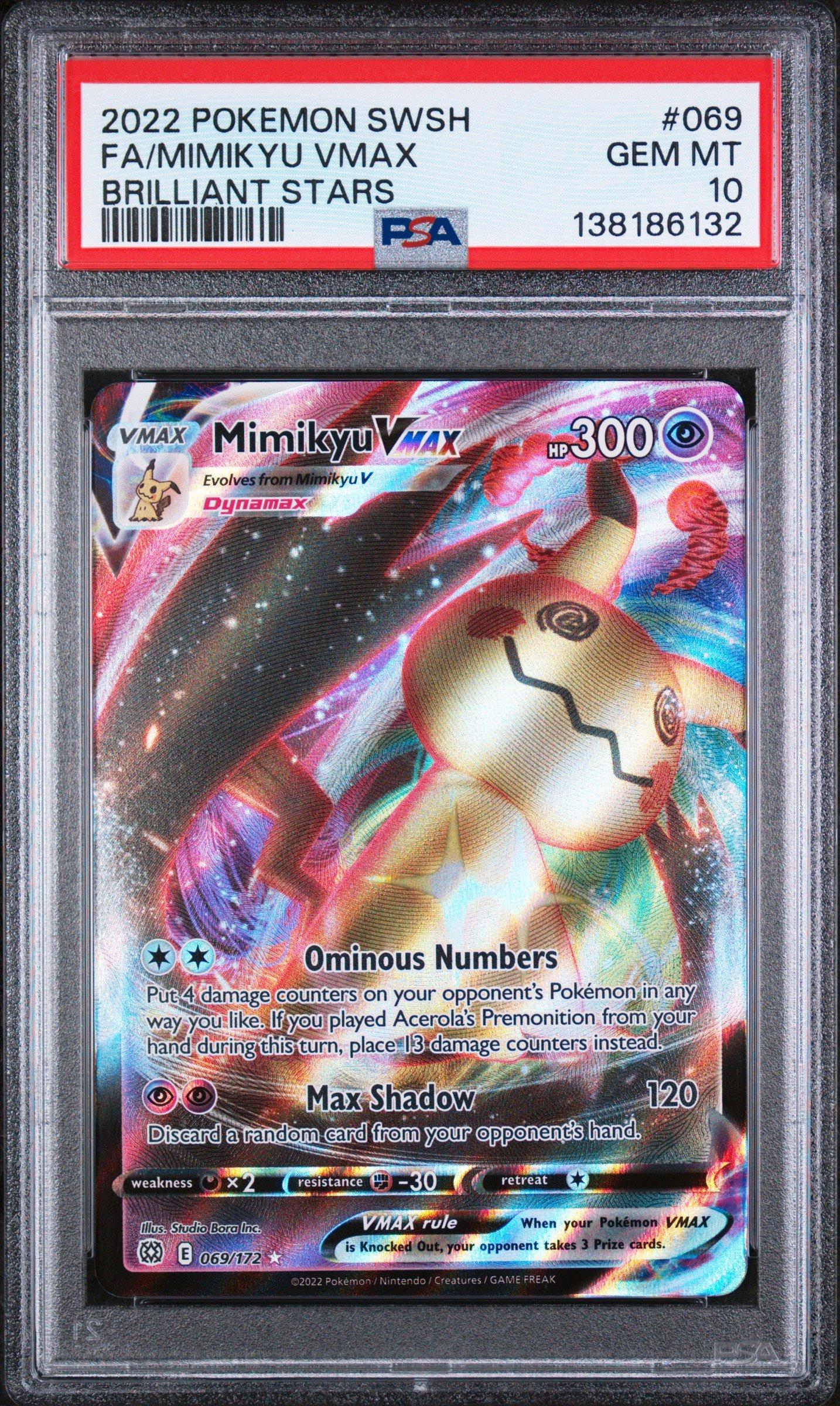 2022 Pokemon Sword & Shield Brilliant Stars 069 Full Art/mimikyu