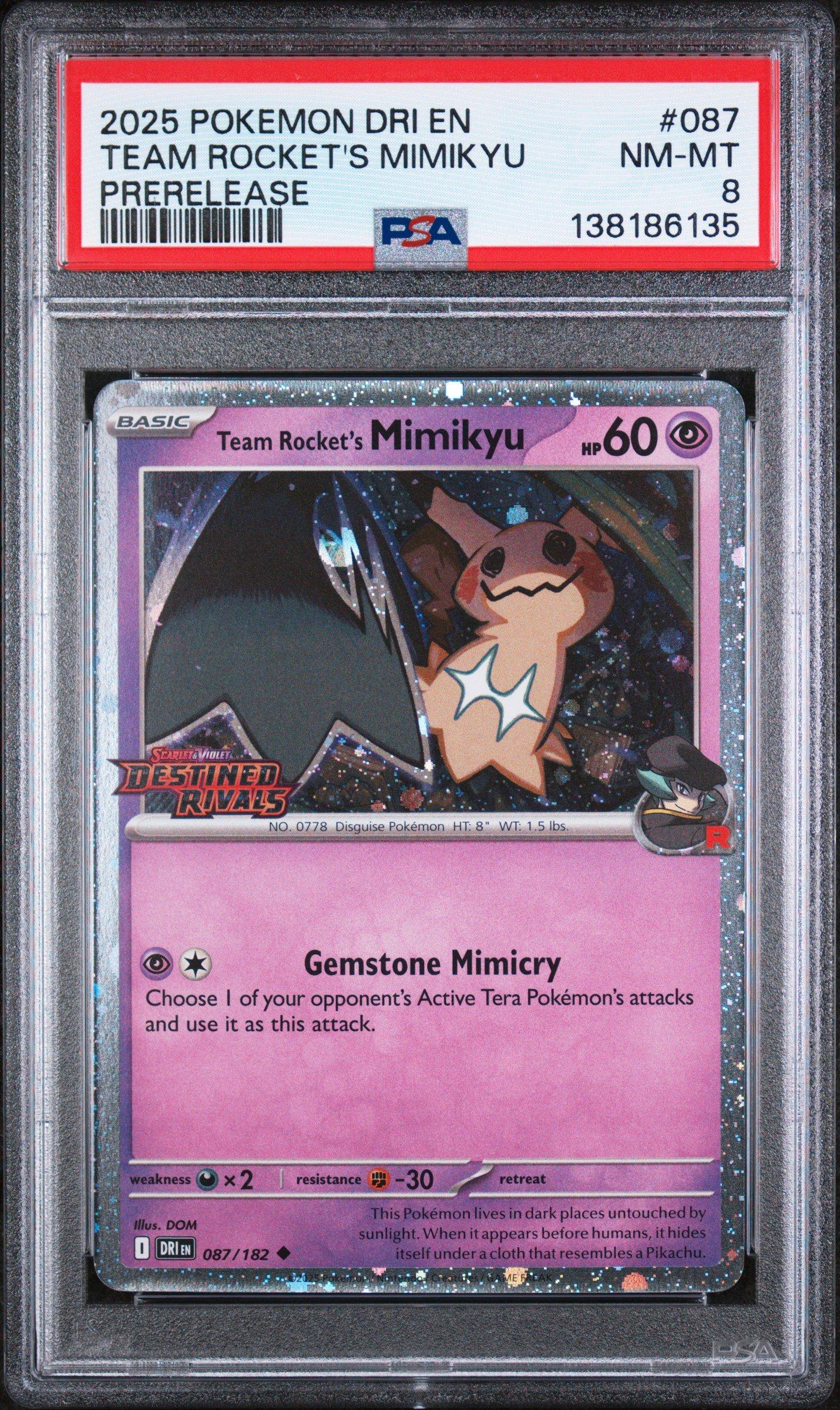 rea s1  daikodoko 2025 Pokemon Dri En-destined Rivals 087 Team Rocket's Mimikyu