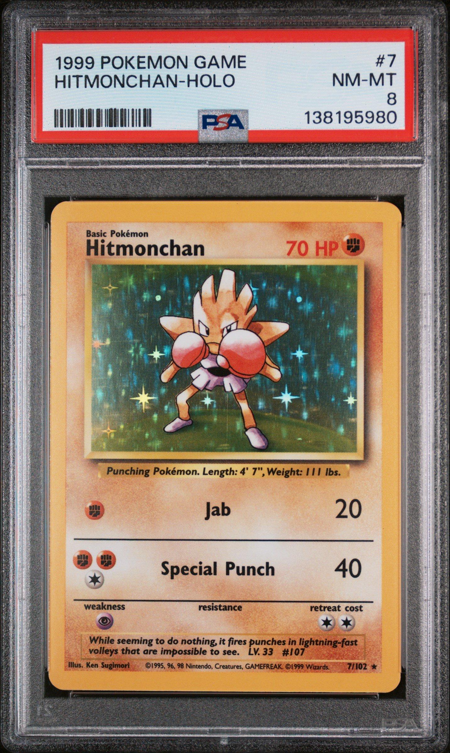 1999 Pokemon Game 7 Hitmonchan-holo PSA 8 Graded Card | GameStop