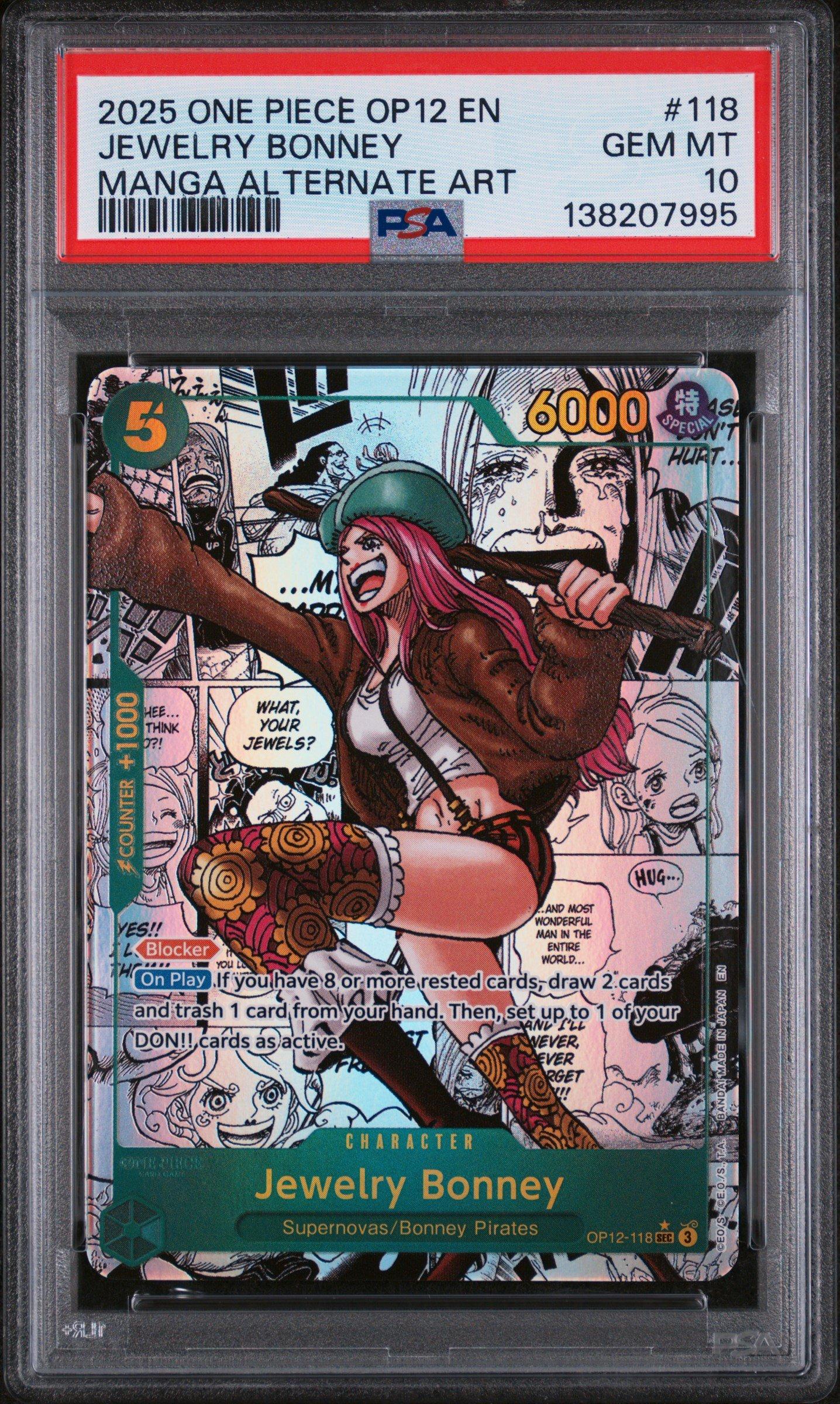 2025 One Piece Op12-legacy Of The Master 118 Jewelry Bonney Manga