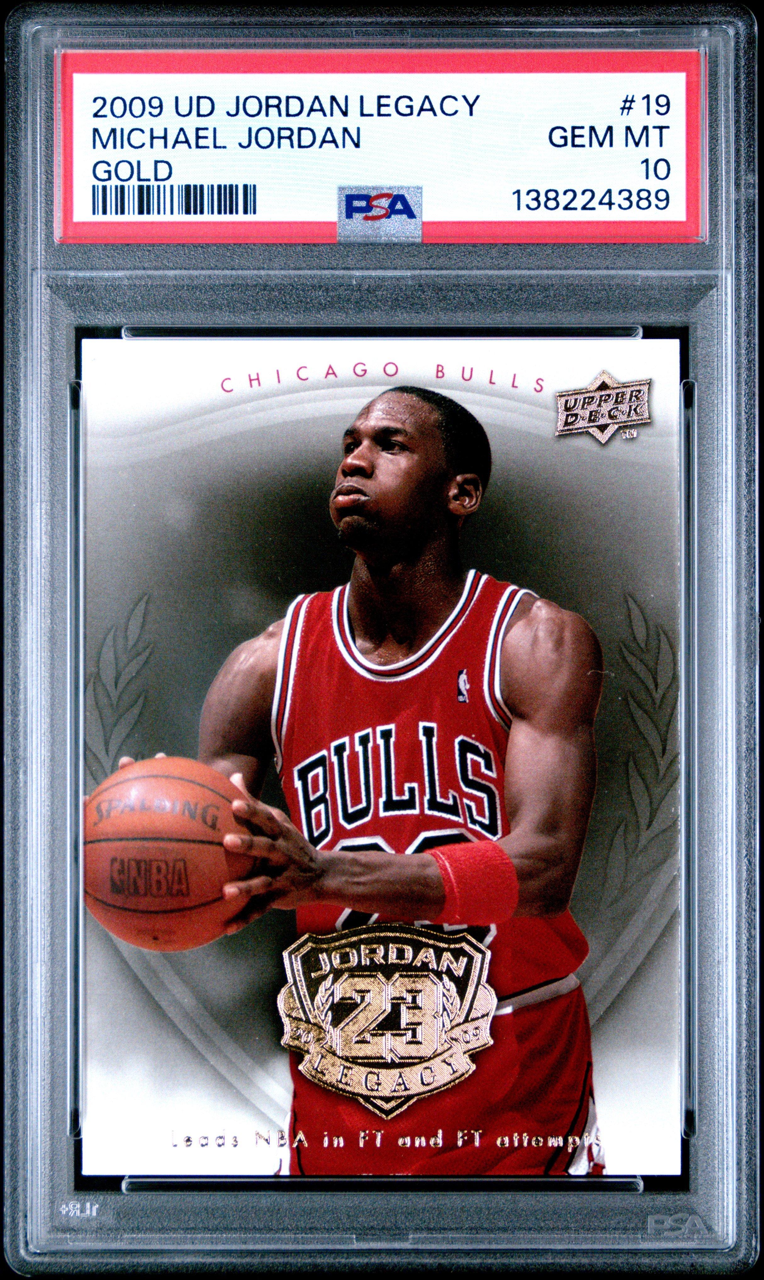 2009 Upper Deck Jordan Legacy Gold 19 Michael Jordan PSA 10