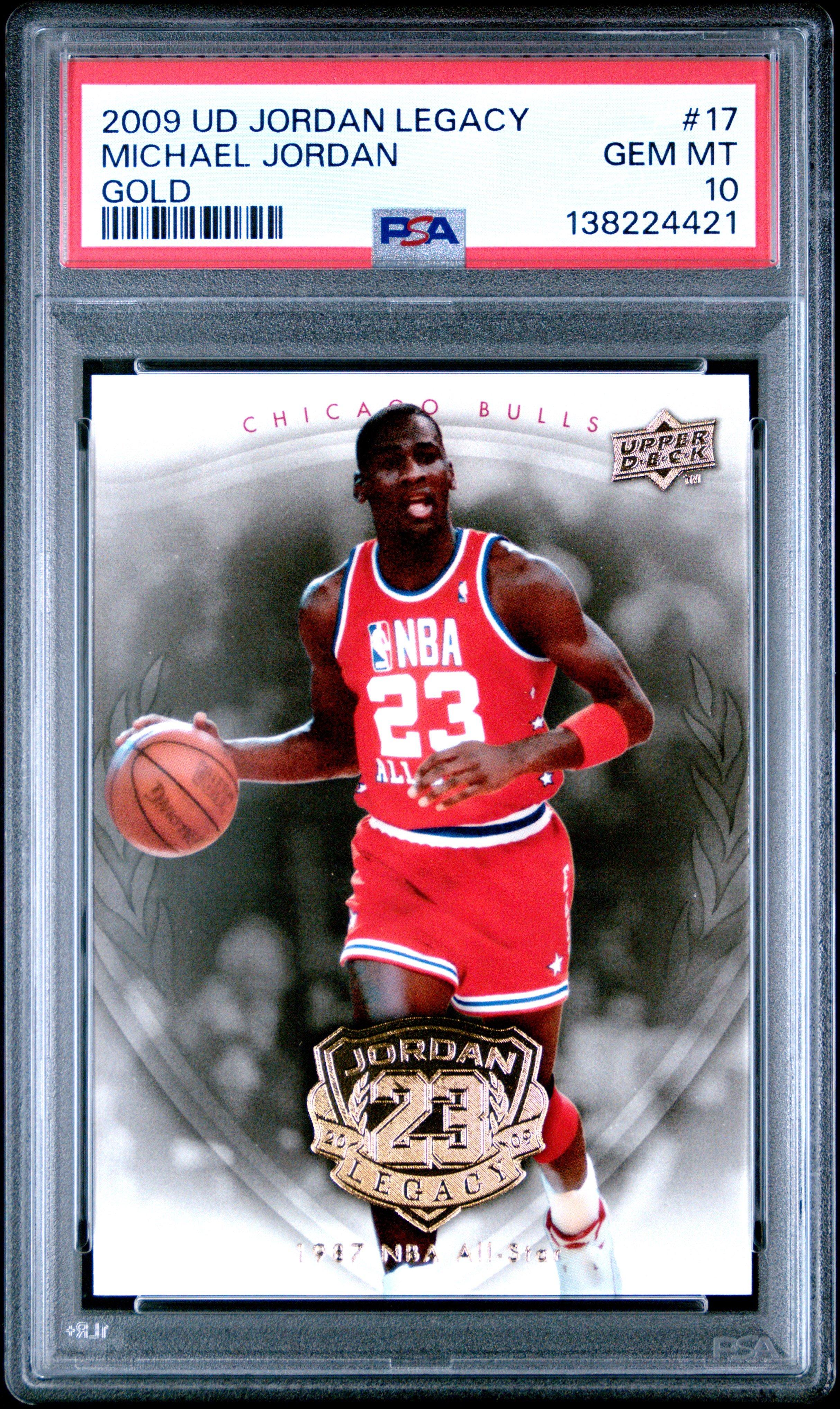 2009 Upper Deck Jordan Legacy Gold 17 Michael Jordan PSA 10 Graded