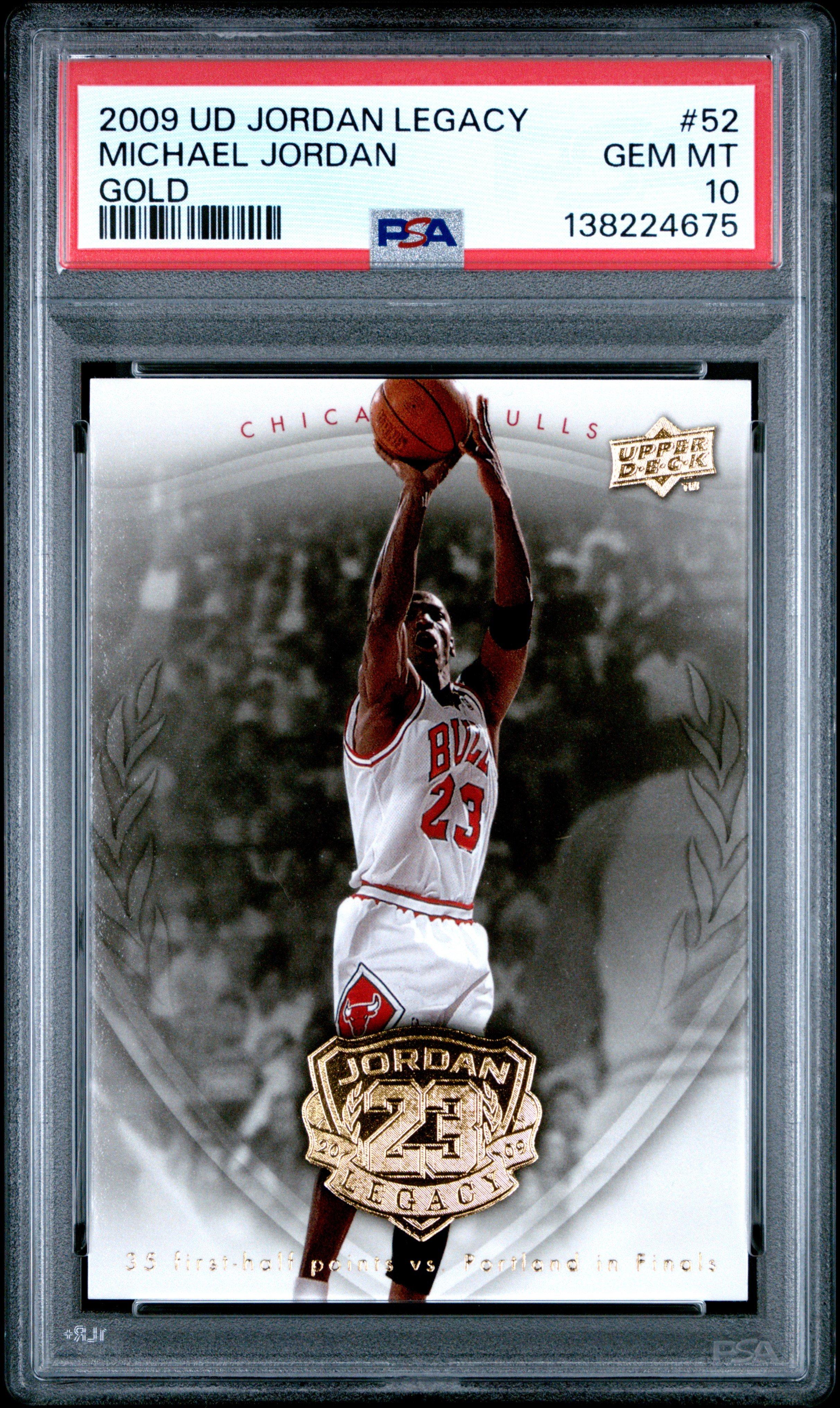 その他 jordan psa10 2009 Upper Deck Jordan Legacy Gold 52 Michael Jordan PSA 10 Graded