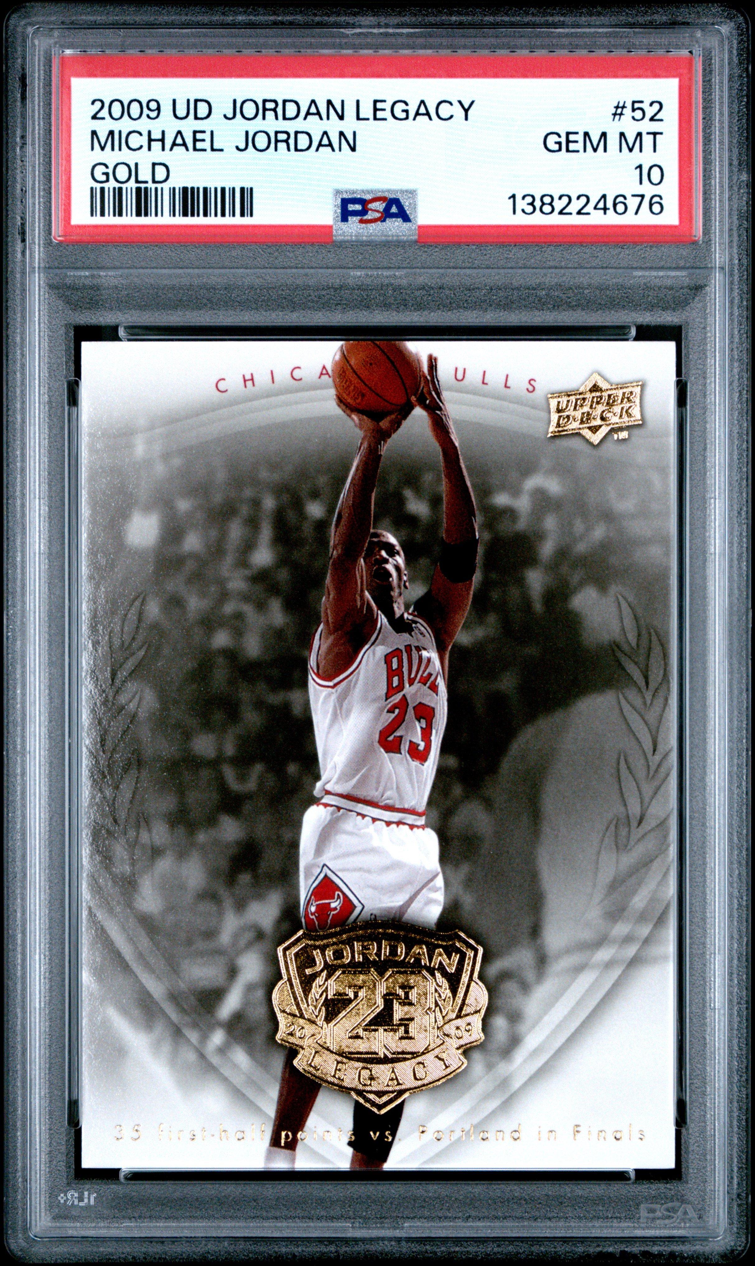 2009 Upper Deck Jordan Legacy Gold 52 Michael Jordan PSA 10 Graded
