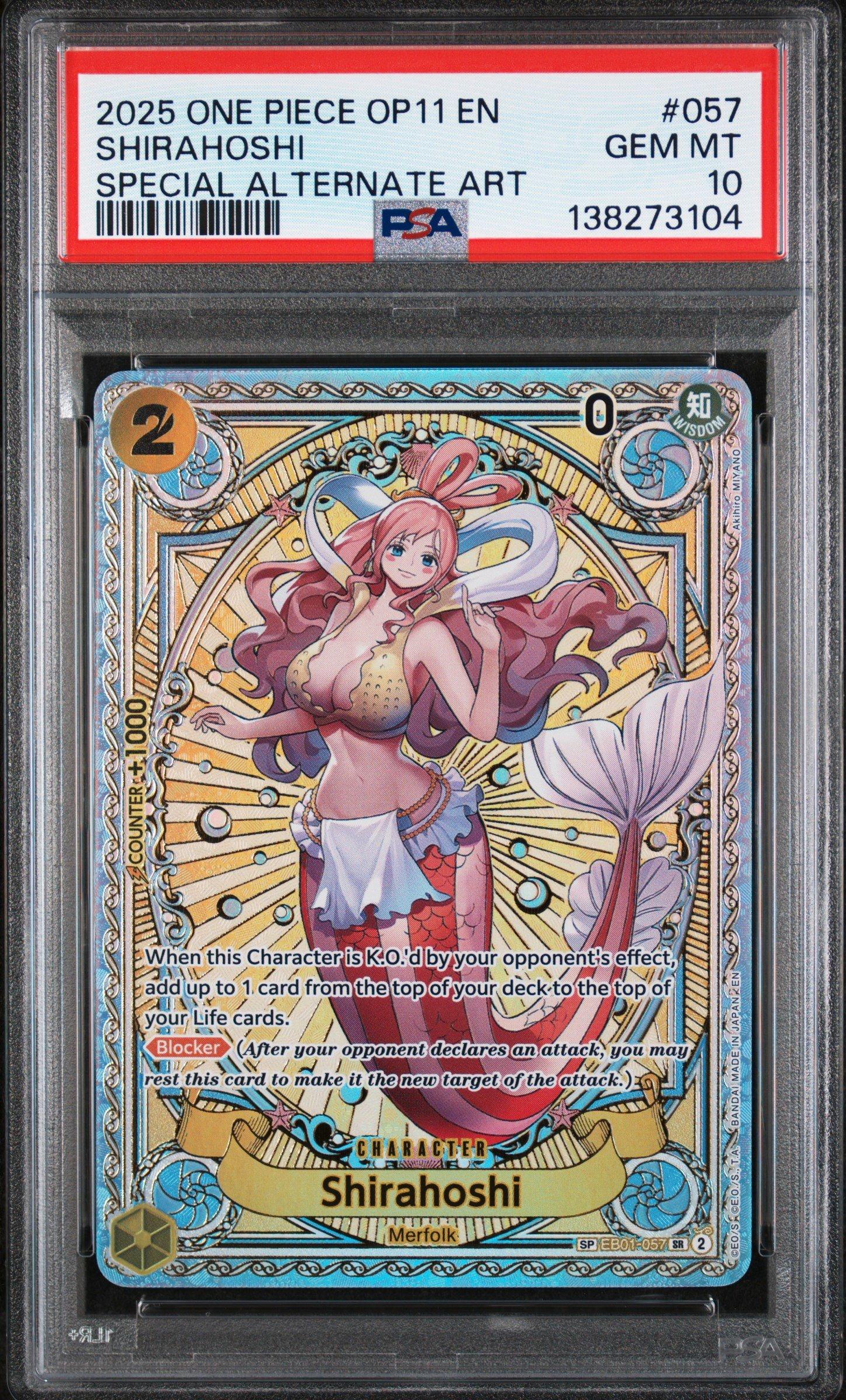 2025 One Piece Op11-a Fist Of Divine Speed 057 Shirahoshi Special