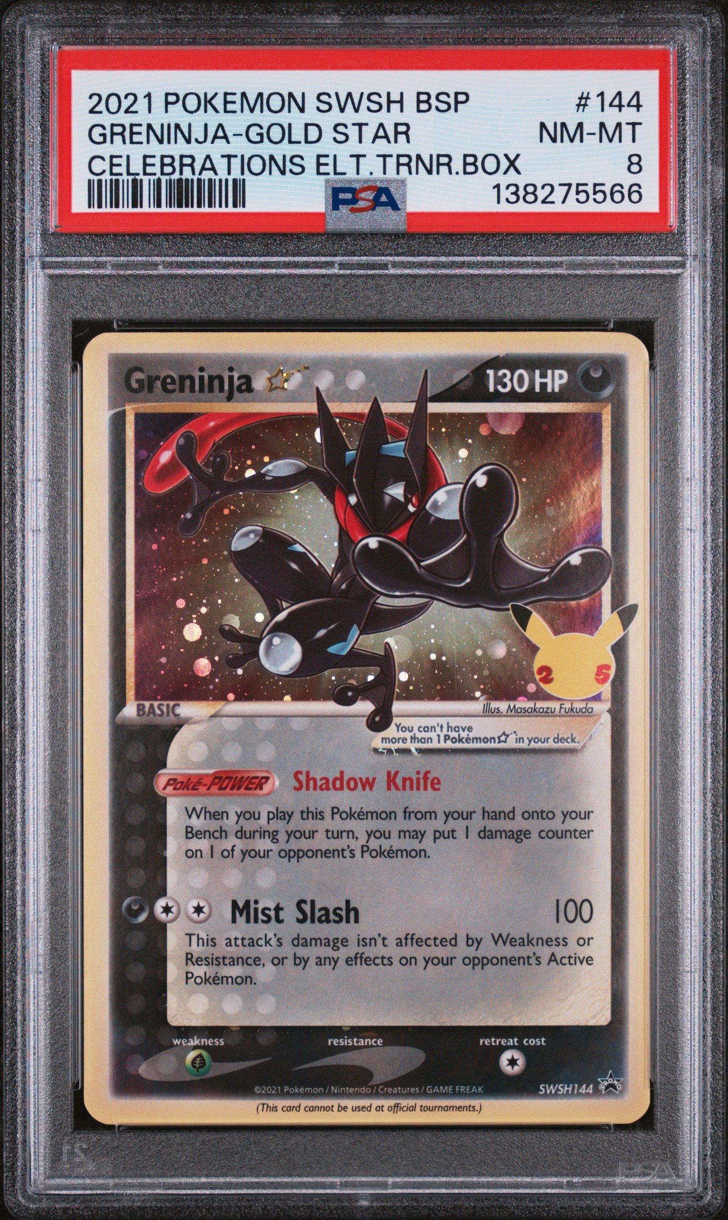 2021 Pokemon Swsh Black Star Promo 144 Greninja-gold Star