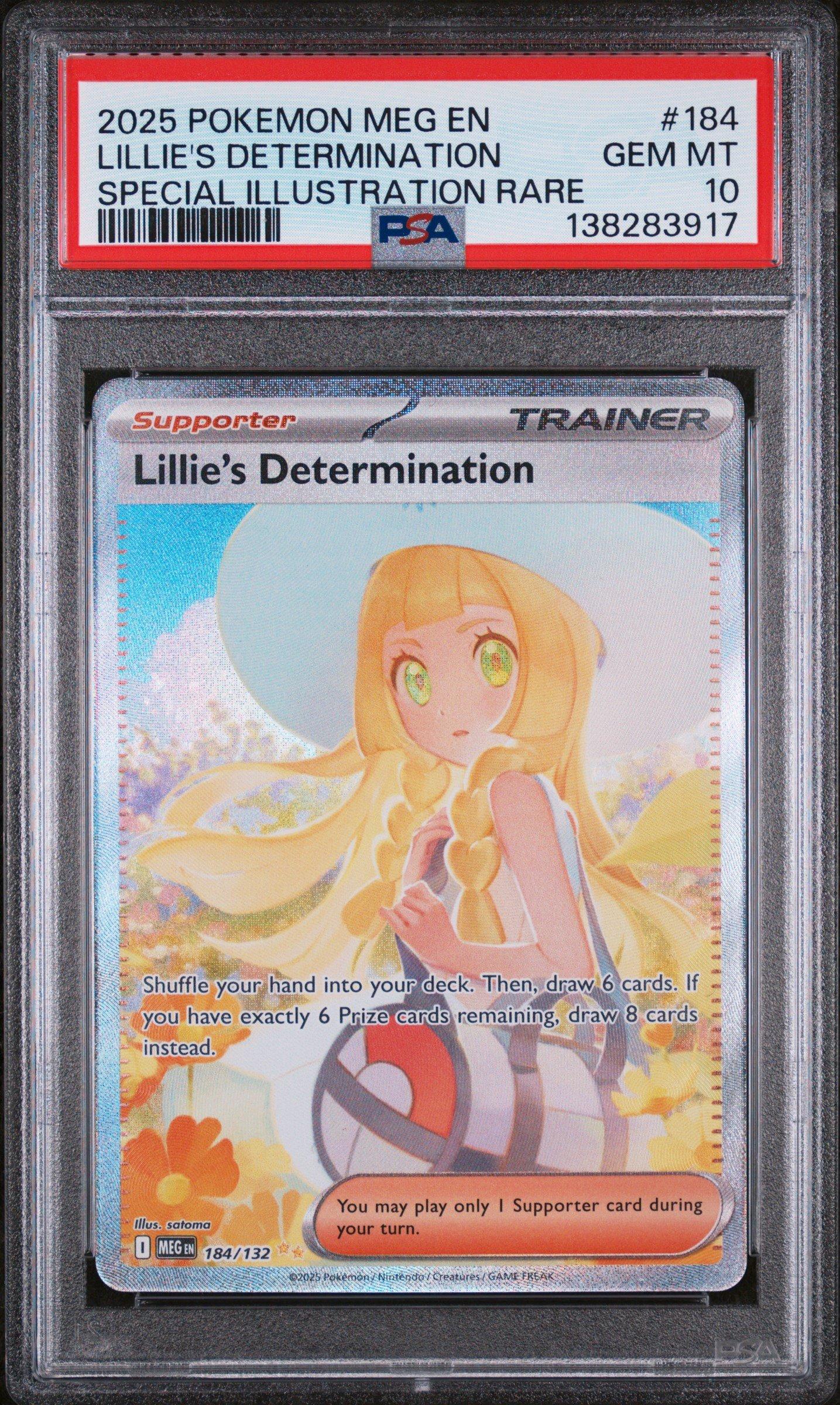 2025 Pokemon Meg En-mega Evolution 184 Lillie's Determination