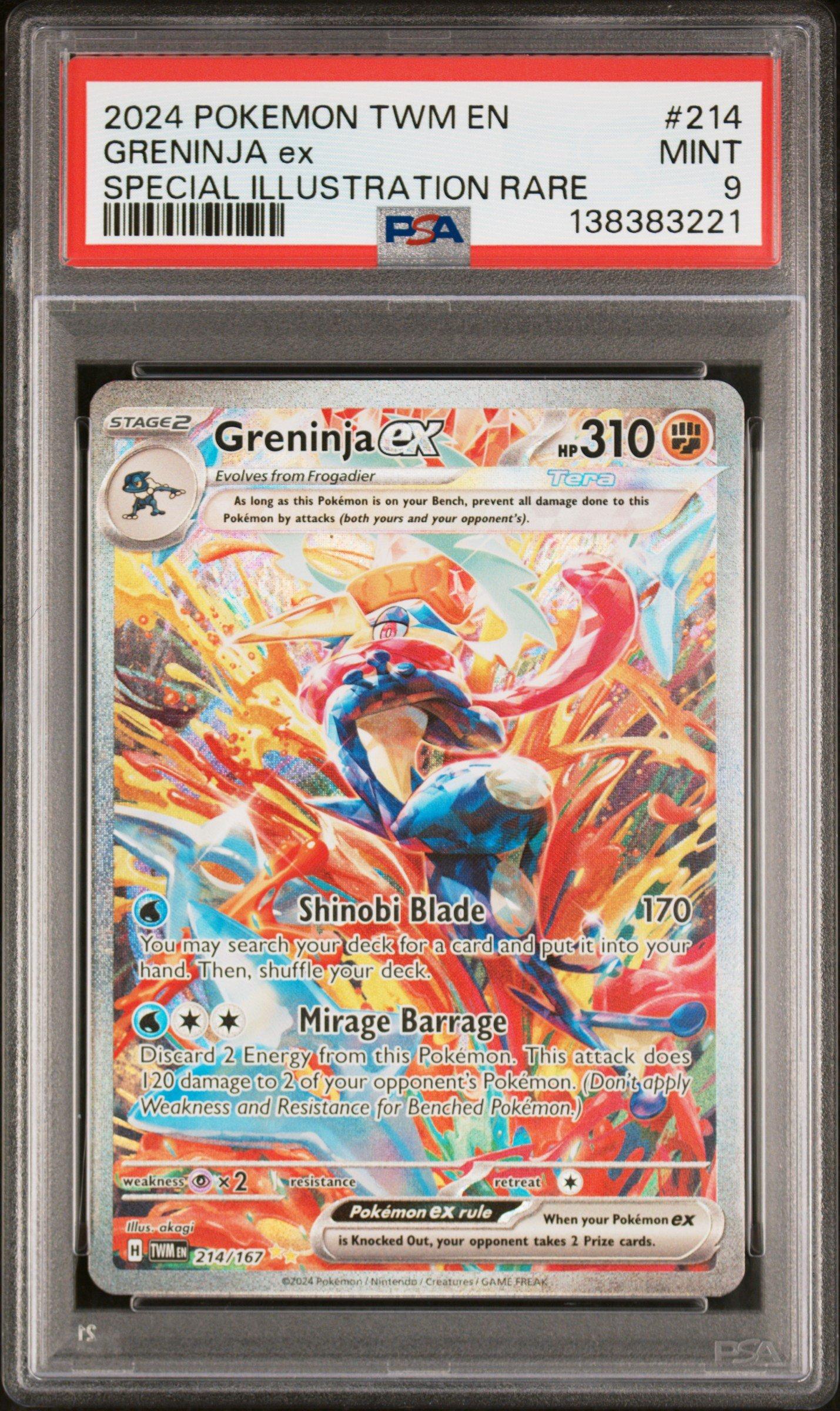 greninja graded card Pokemon - ex 090/066 - Japanese (Dont apply Weakness and Resistance for Benched Pokemon) Attack 2 2026 Pokemon Cri En-chaos Rising