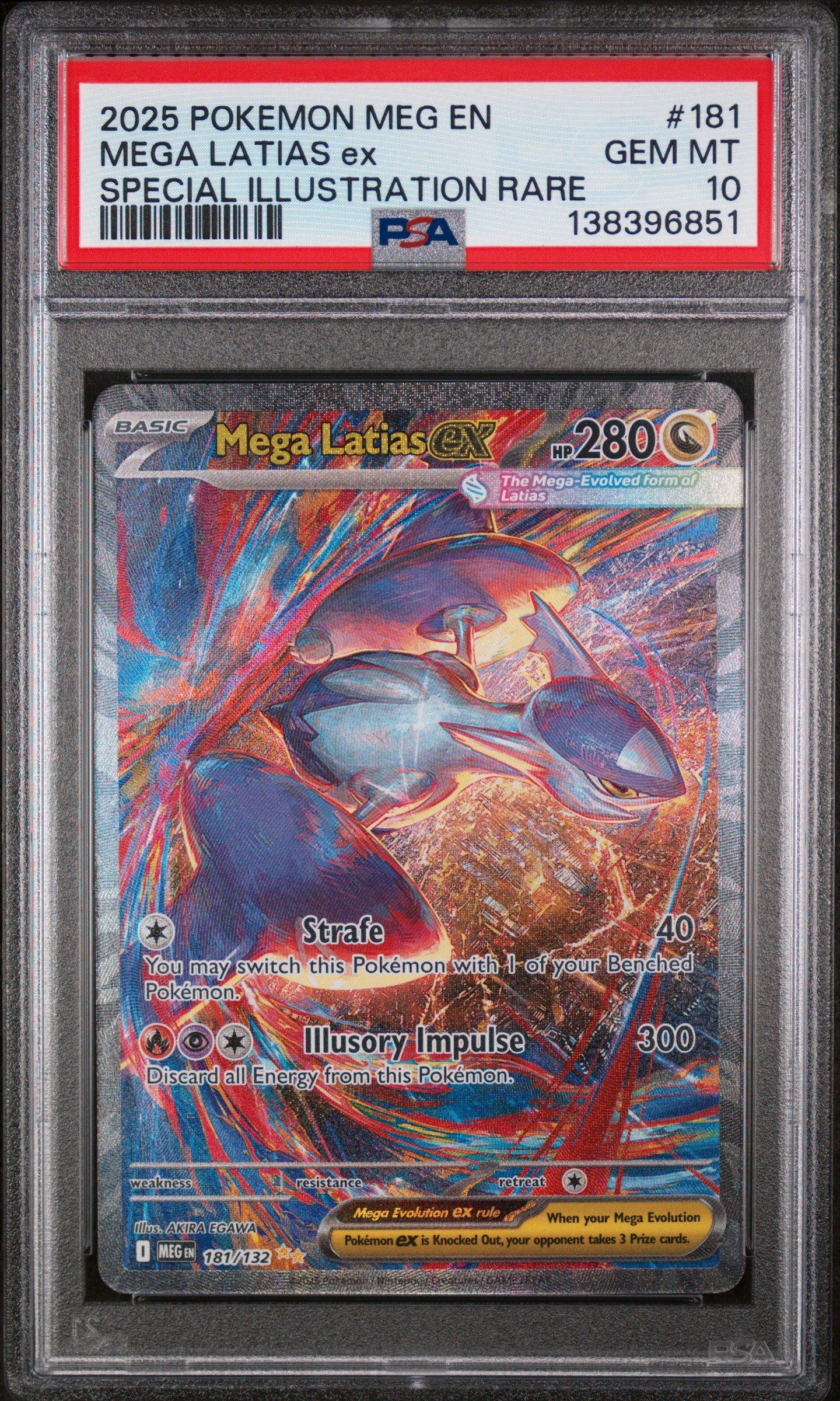 2025 Pokemon Meg En-mega Evolution 181 Mega Latias Ex Special