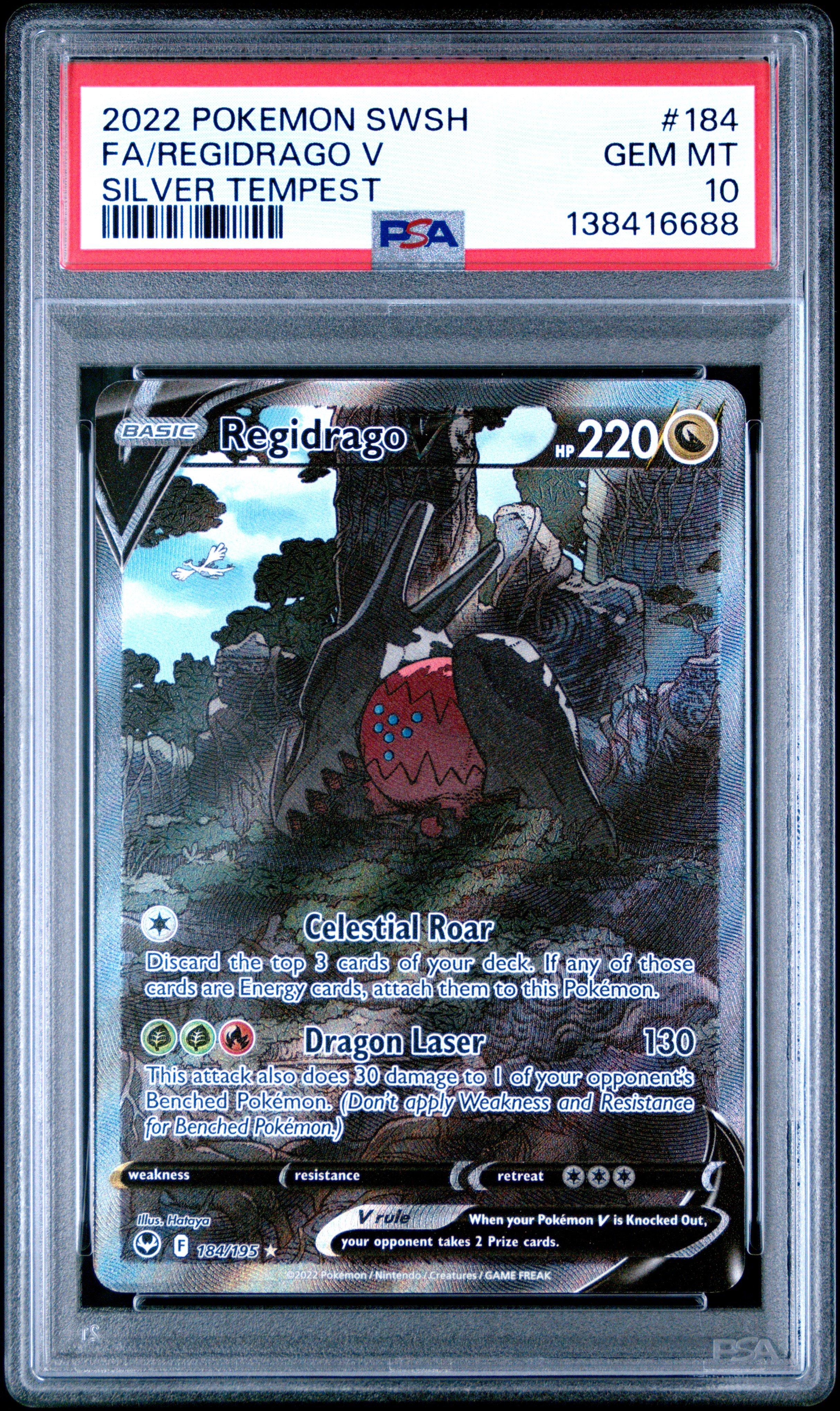 2022 Pokemon Sword & Shield Silver Tempest 184 Full Art/regidrago