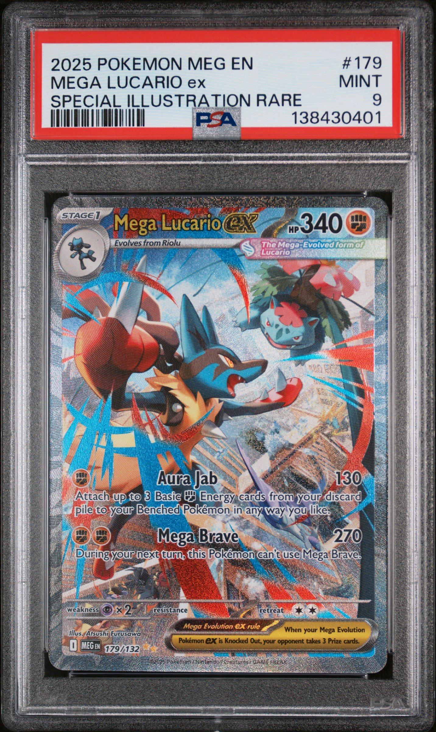 2025 Pokemon Meg En-mega Evolution 179 Mega Lucario Ex Special